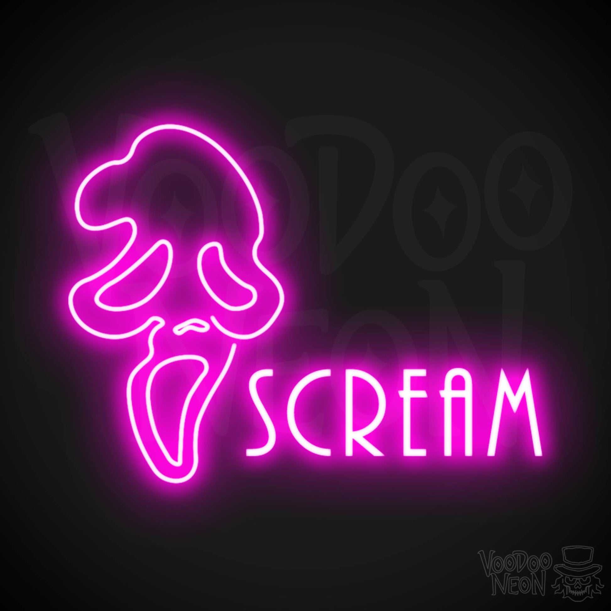 Scream Neon Sign. Neon Scream Sign