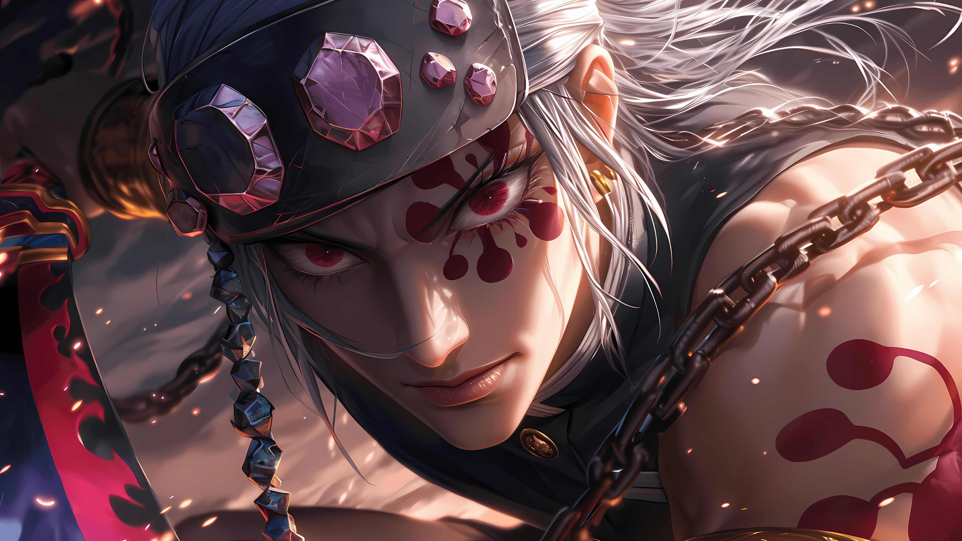 Tengen Uzui Wallpaper 4K, Demon Slayer