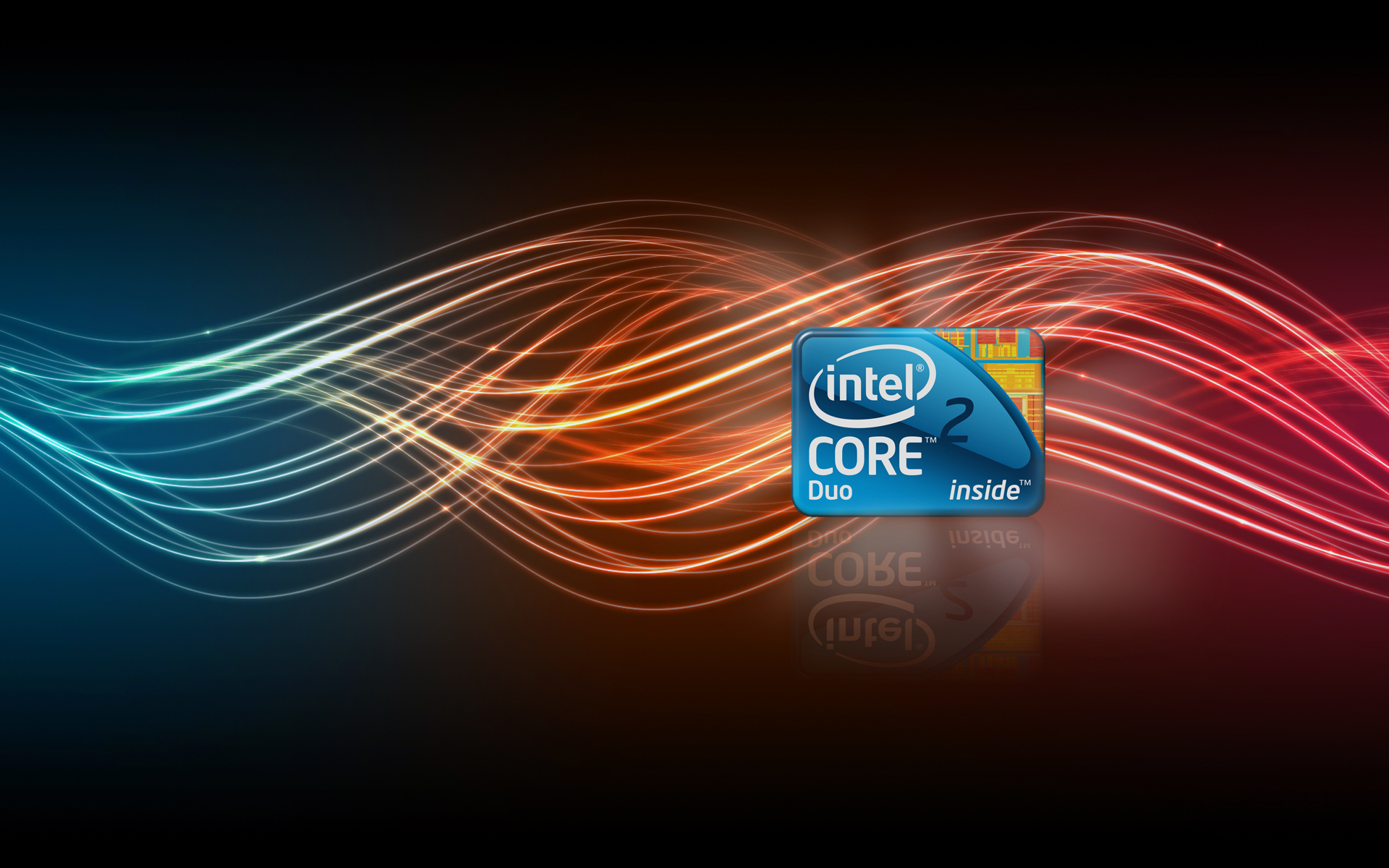 Intel Core Tech Wave HD Wallpaper