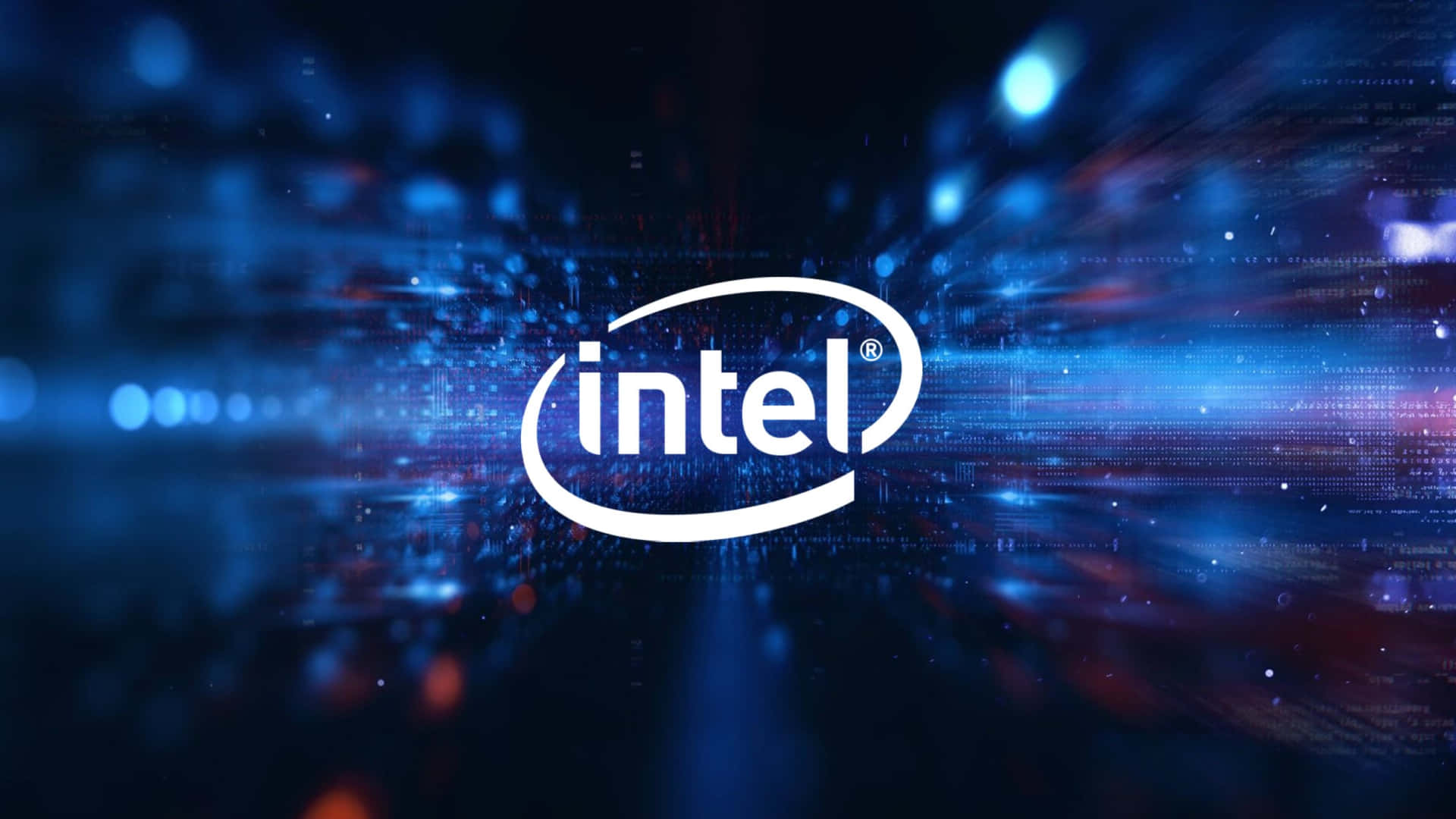Download Intel Logo Digital Backdrop Wallpaper