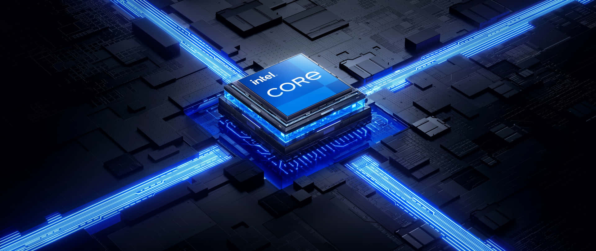 Core Processor Illuminated Wallpaper