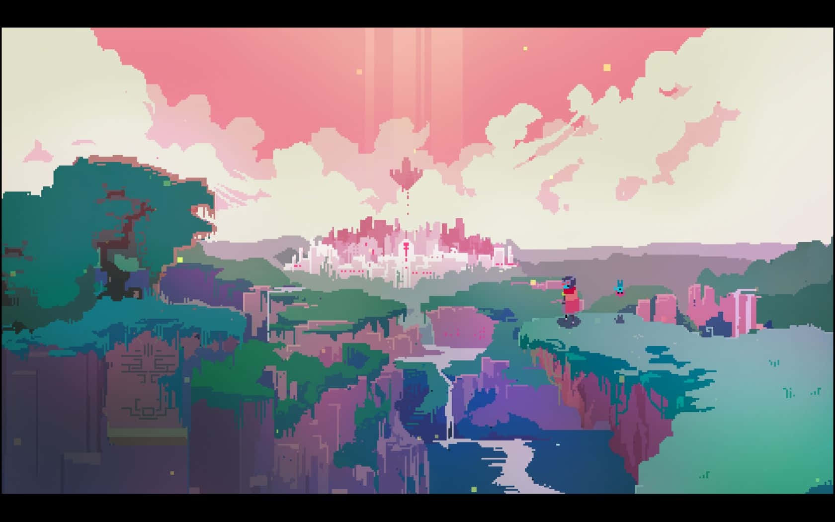 Download Pixelated Fantasy Landscape