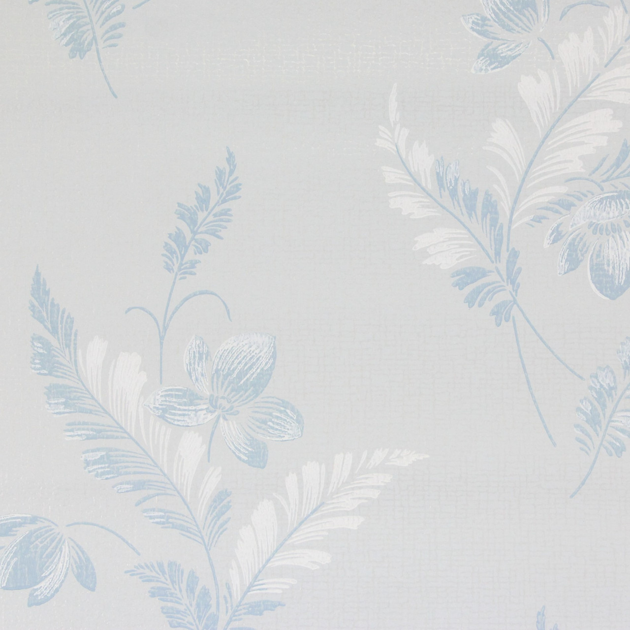 1950s Vintage Wallpaper Blue and White
