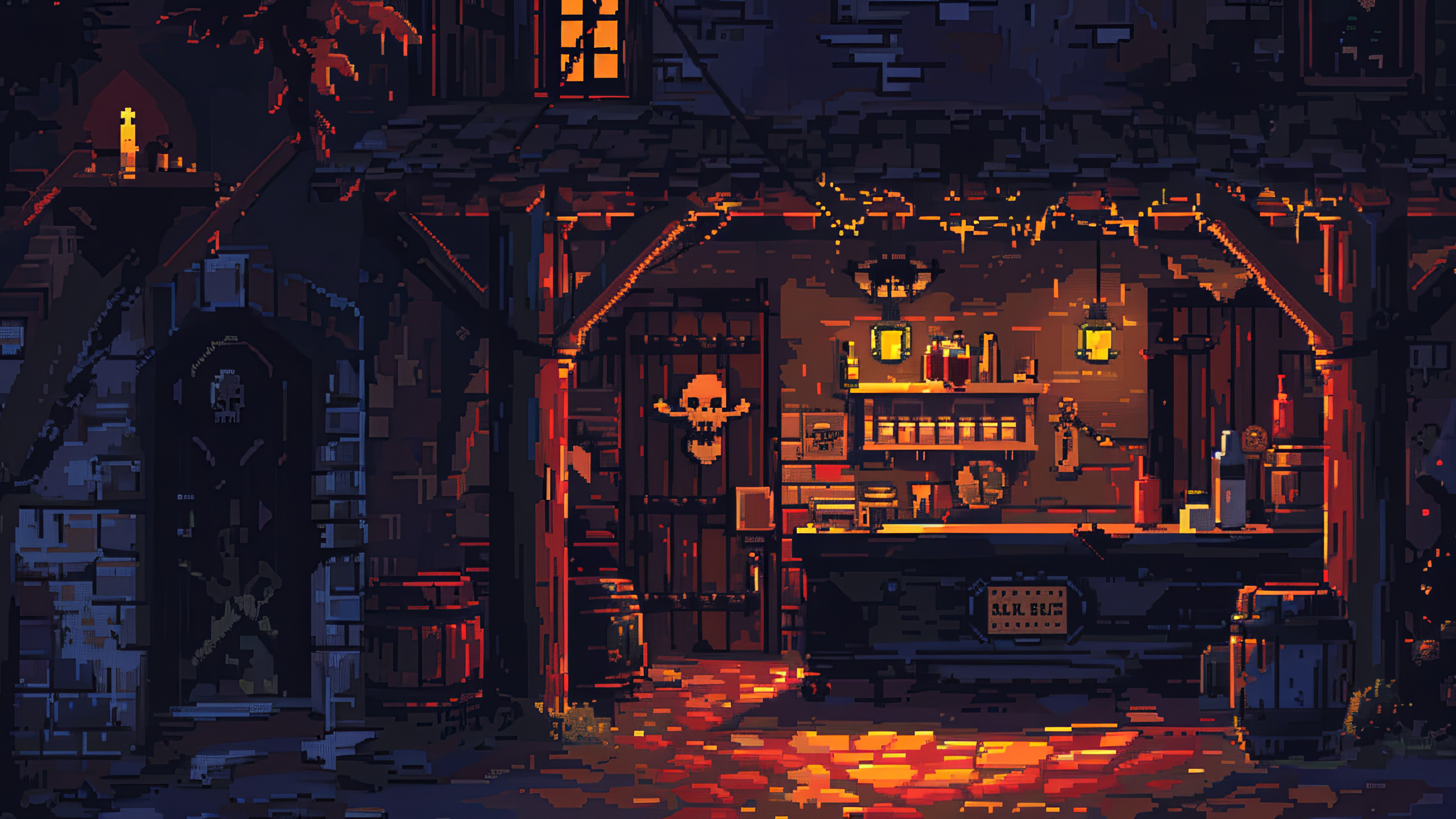 Stream wallpaper Pixelated tavern