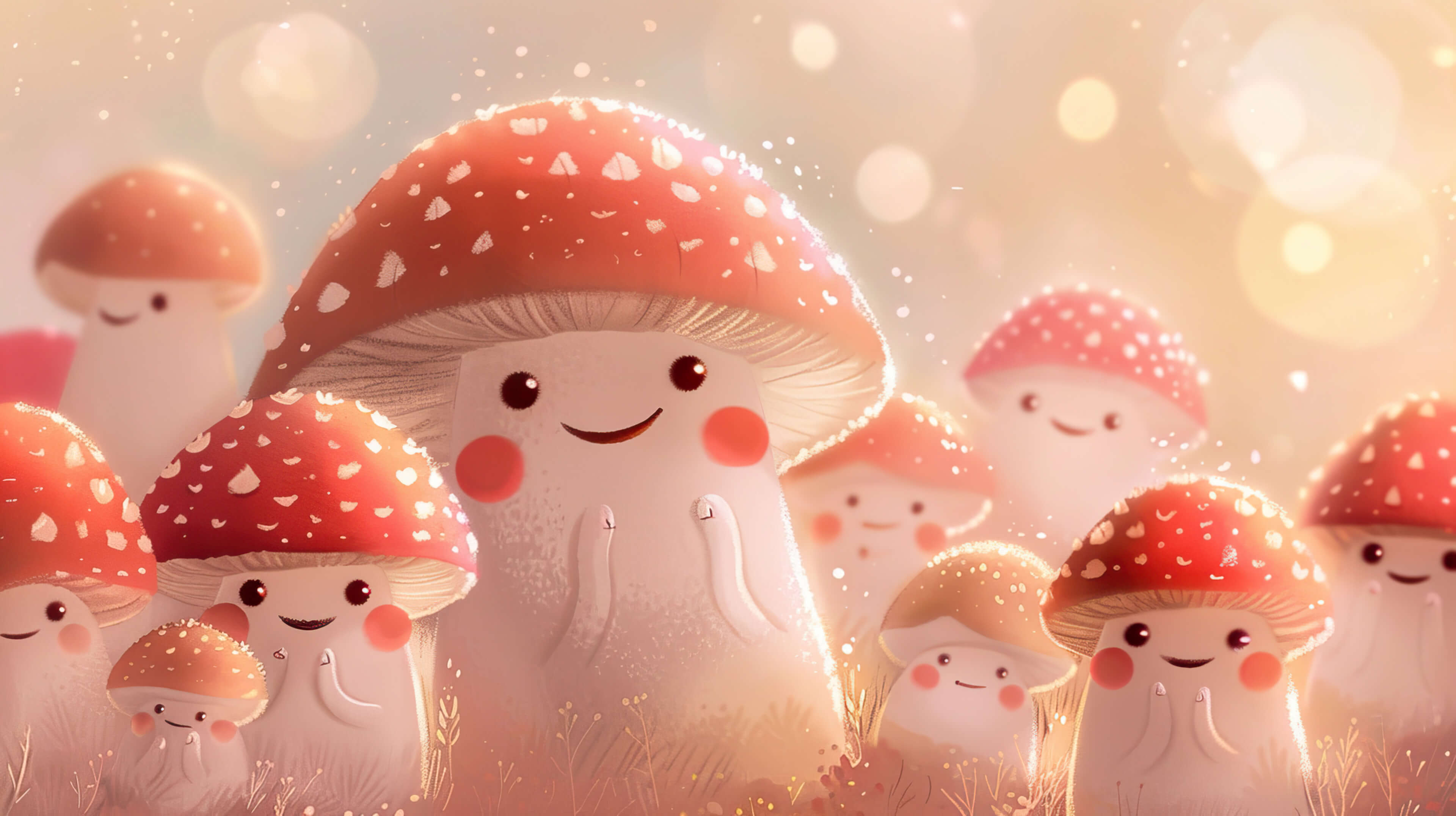 Kawaii Mushrooms Wallpapers - Wallpaper Cave