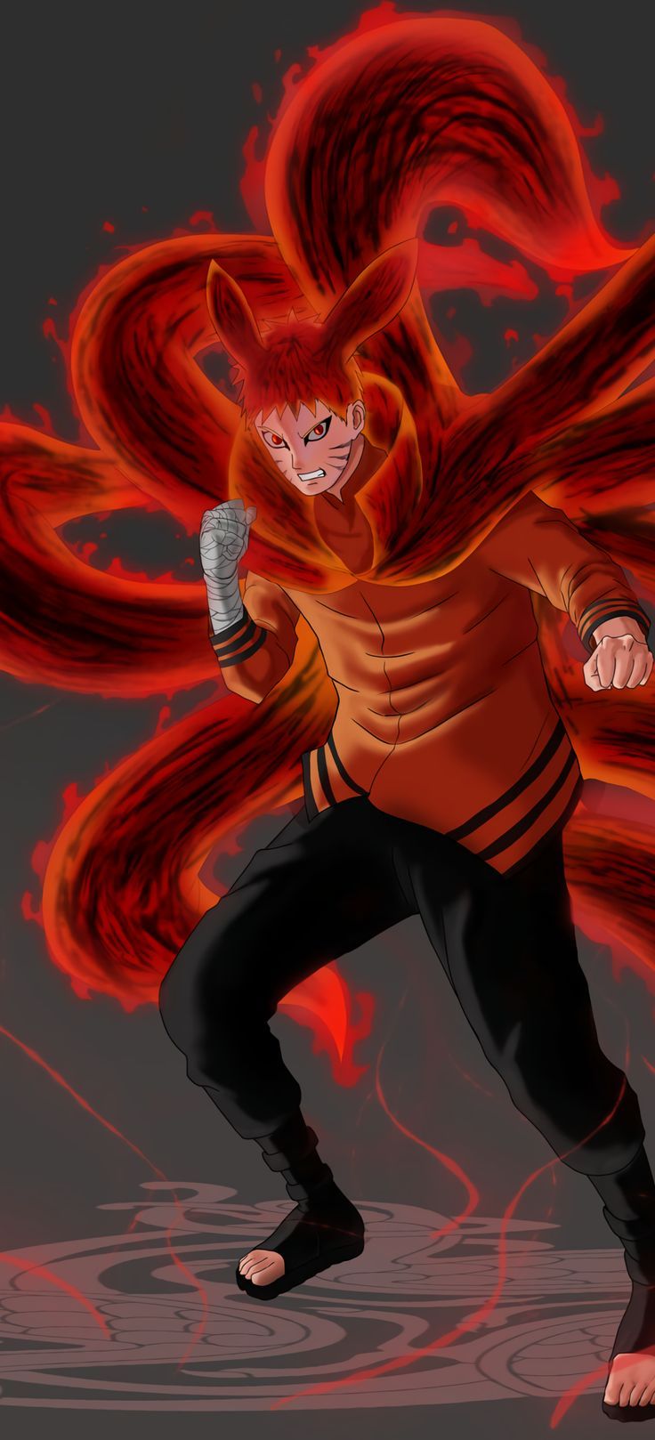 naruto mode baryon Phone Wallpaper