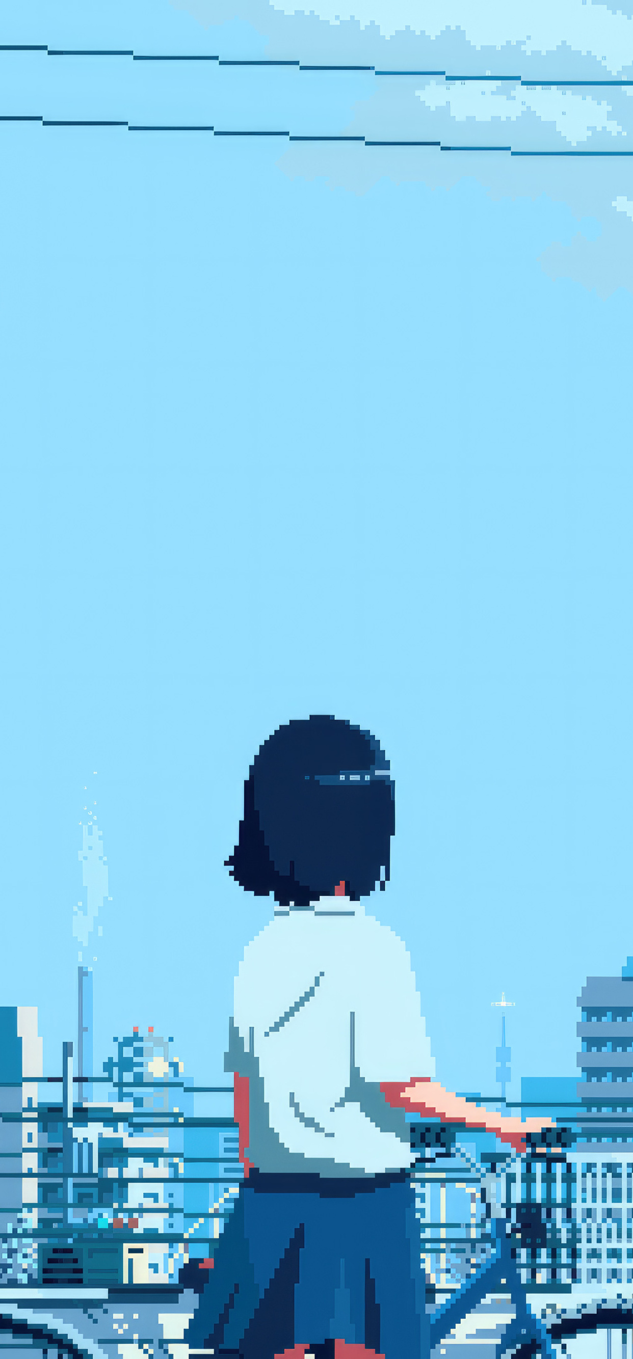 School Girl Anime Pixel Art