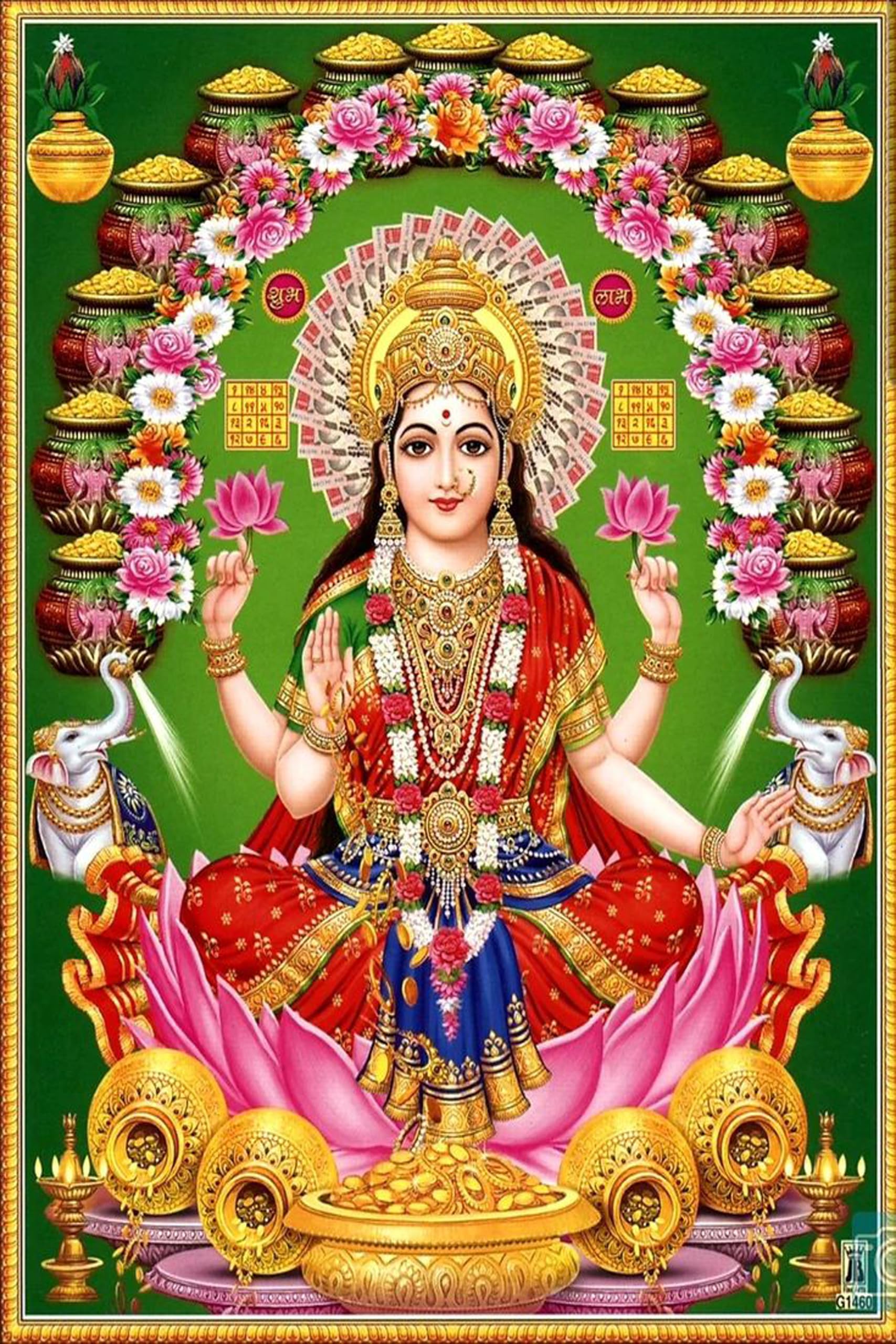Shri Lakshmi ji Full HD Wallpaper