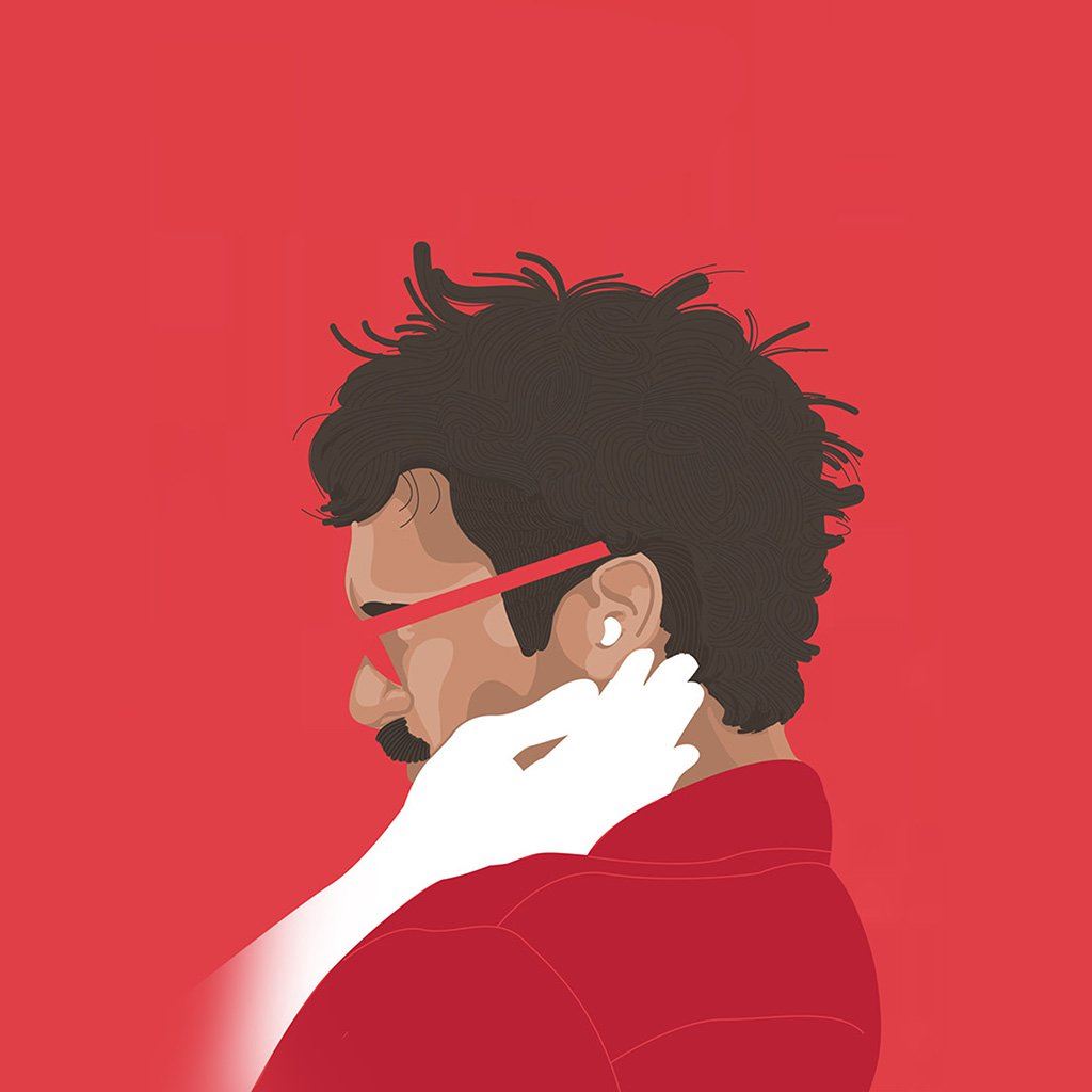 Her Film Poster Red Illustration Art