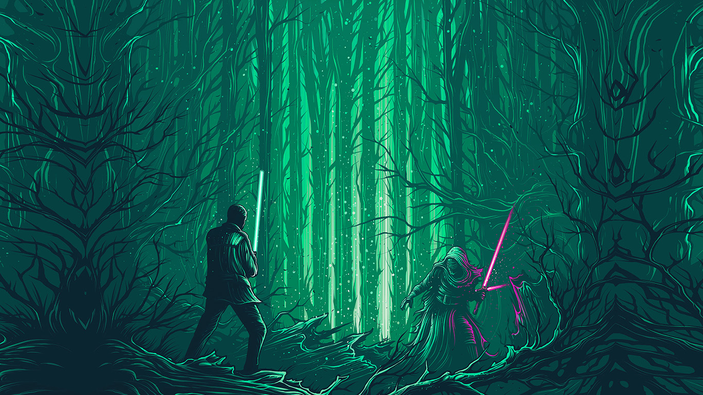 Starwars Illustration Green Art