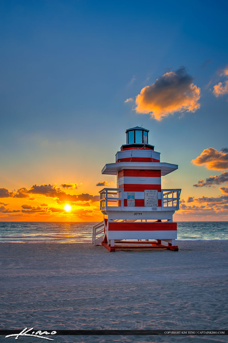 South Beach Miami Sunrise Lifeguard
