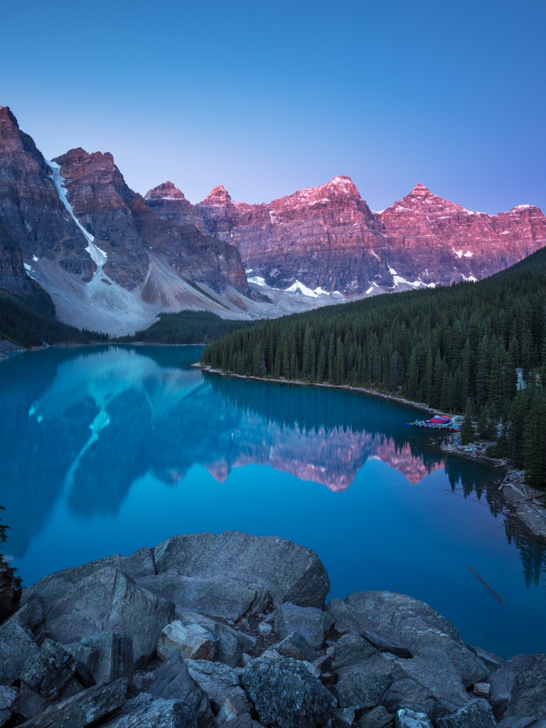 Canadian Rockies Wallpaper 4K, Moraine