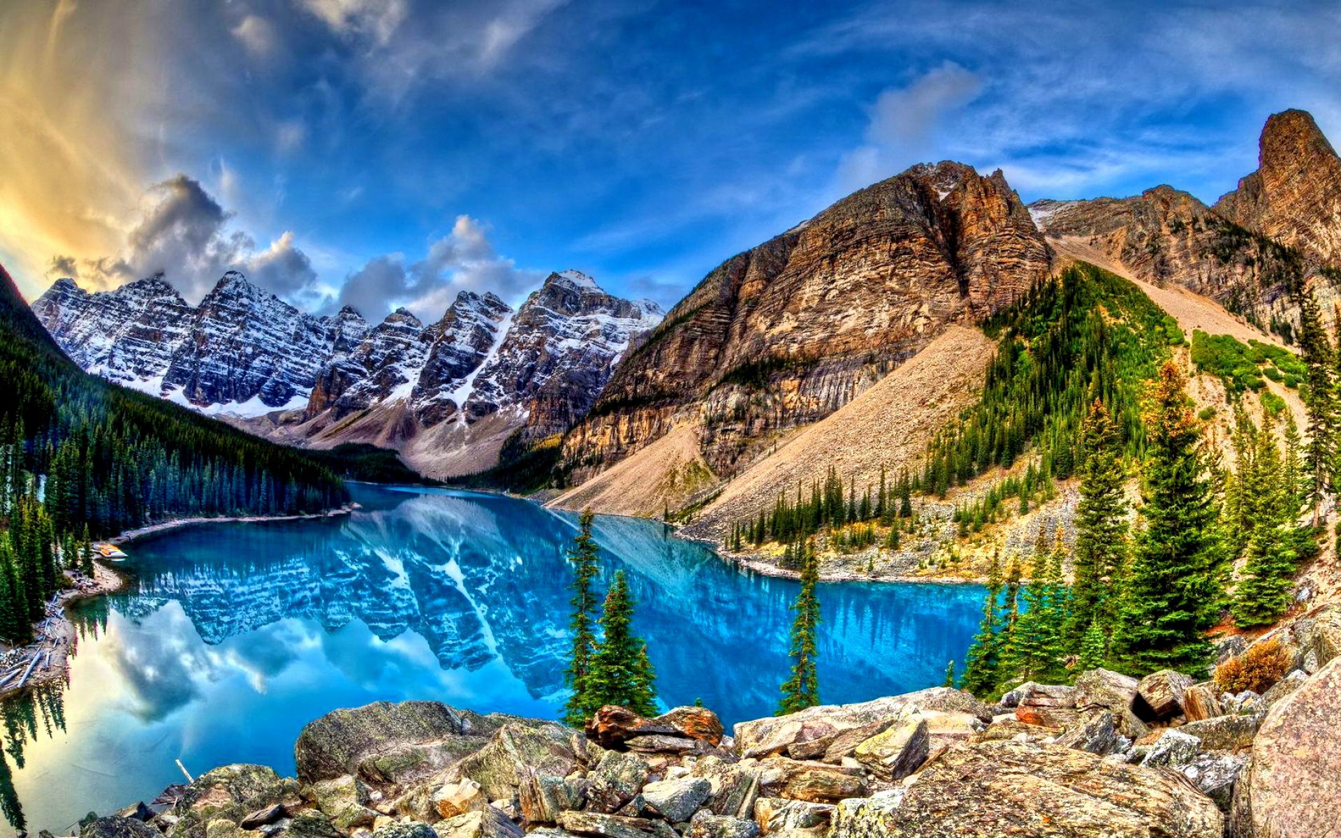 Canada, Canadian Rockies, Cliff, Lakes