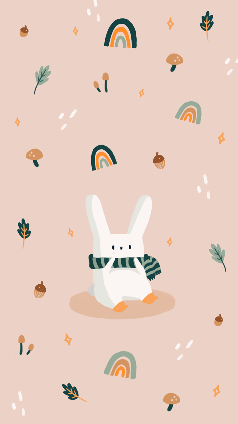 Fall Bunny Wallpaper's