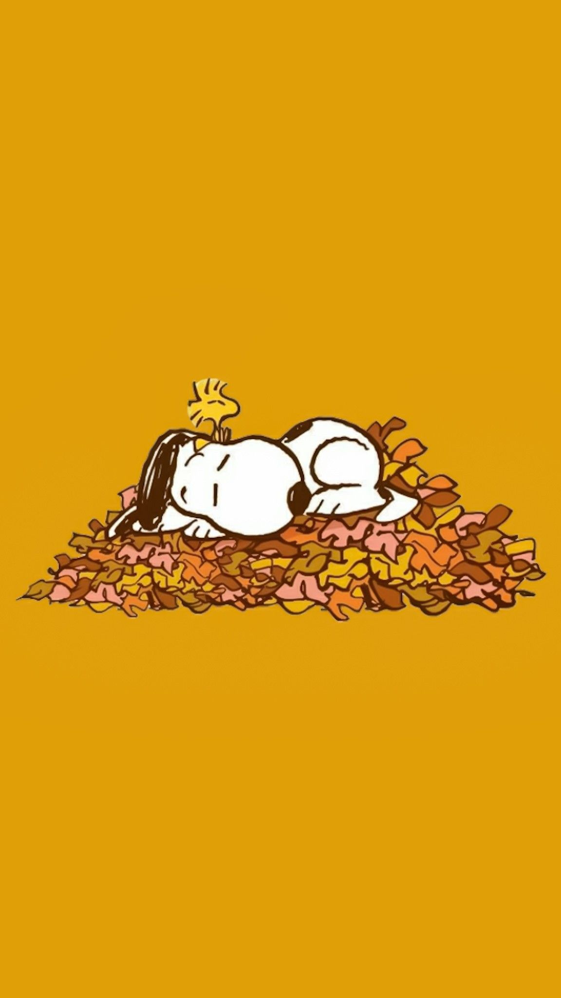 Snoopy Autumn Picture Wallpaper