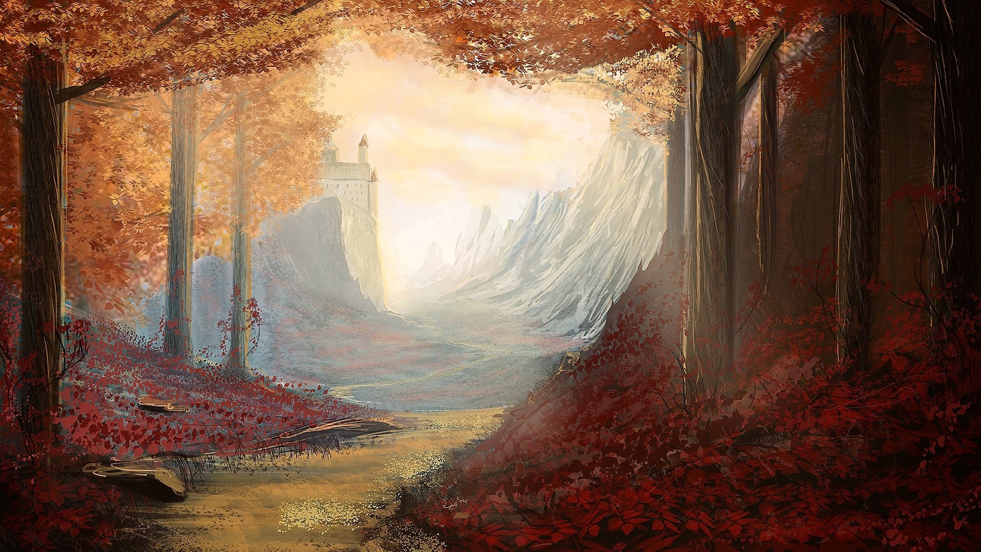 Enchanted Autumn Forest: The Castle Beyond