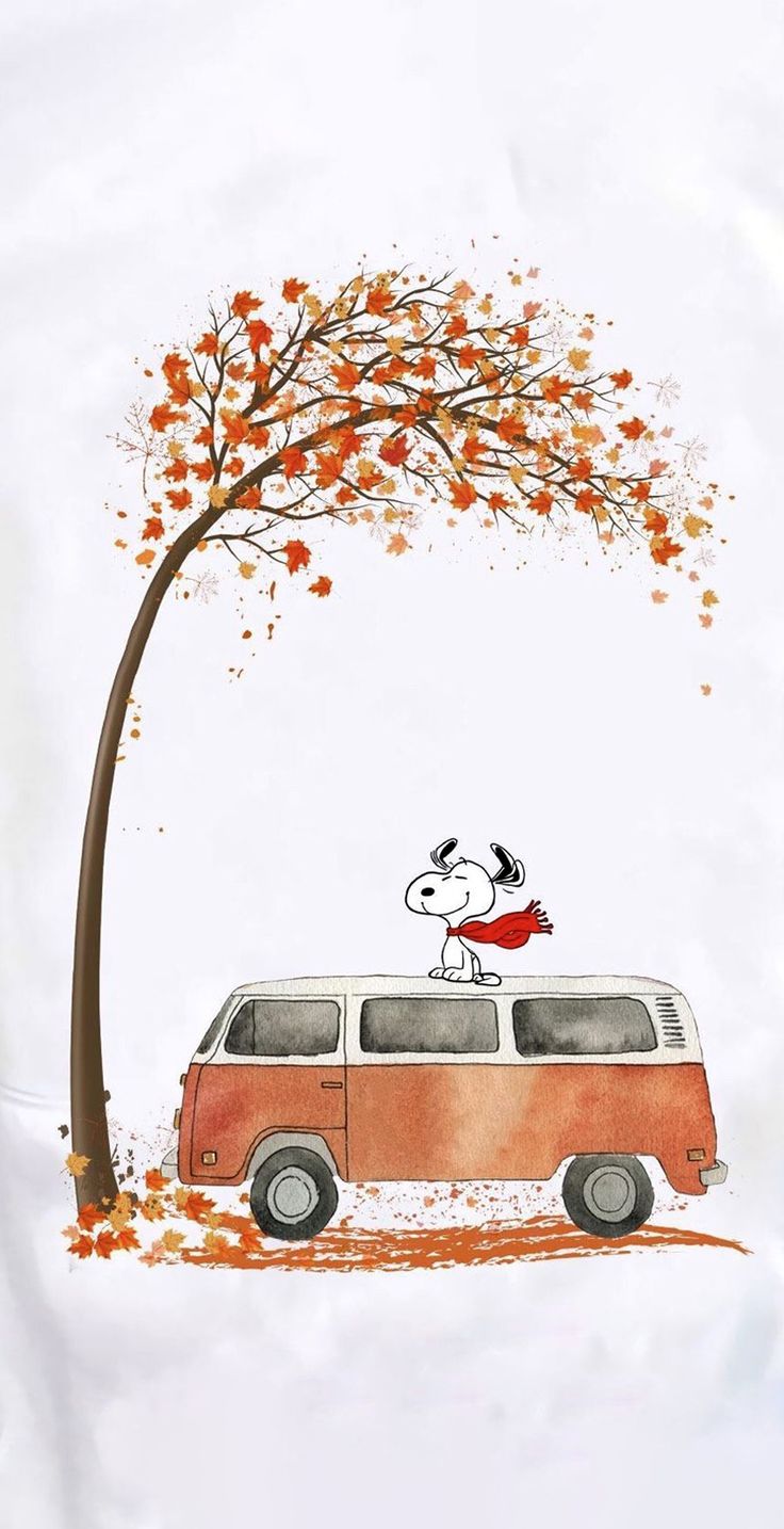 Snoopy fall wallpaper