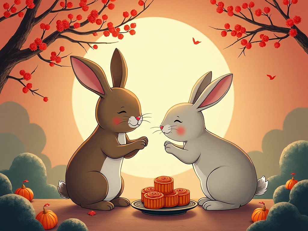 Lunar Celebration with Bunnies
