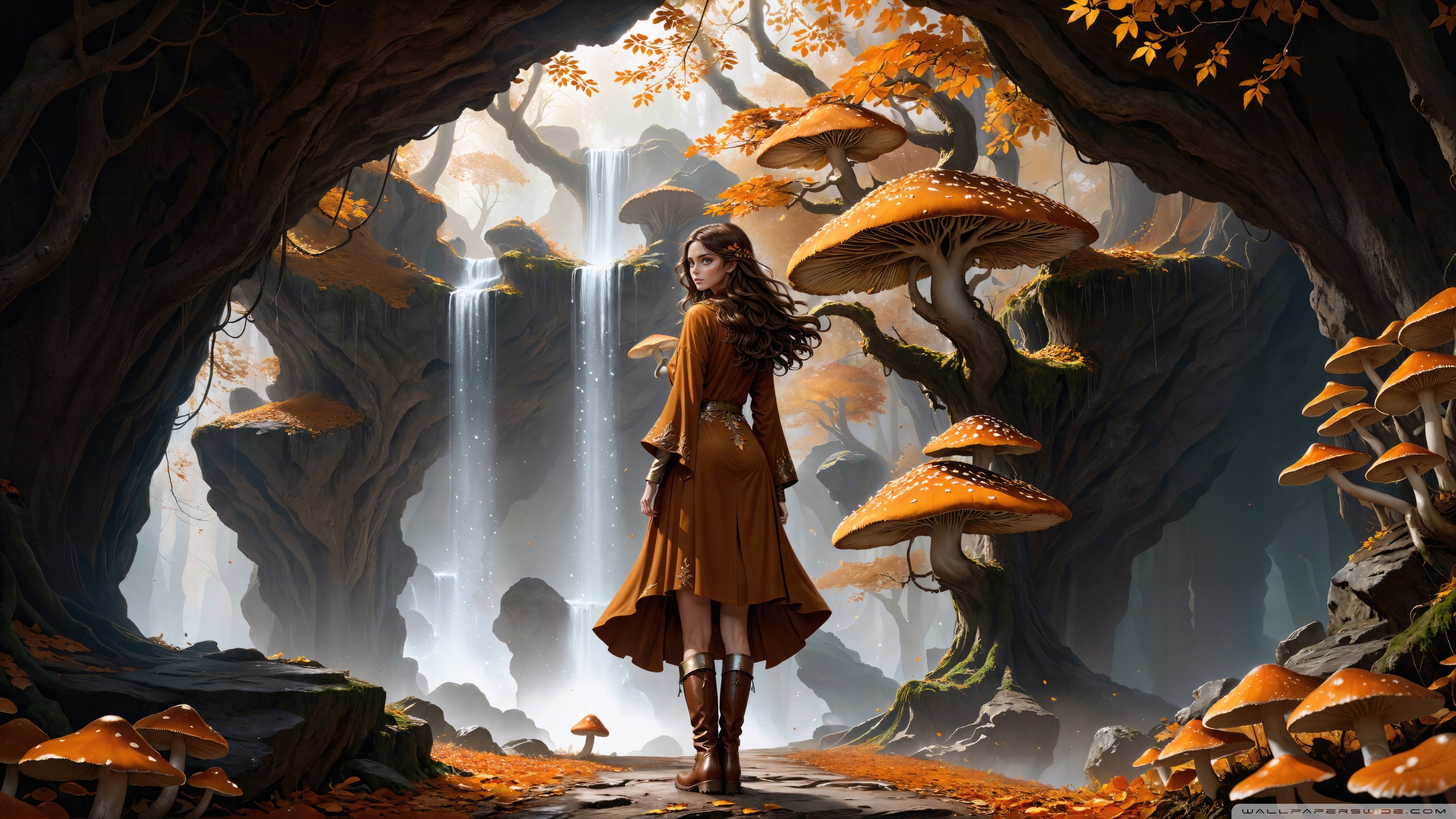 Autumn Fantasy Artwork 4K UHD Wallpaper for UltraHD Desktop and TV, Widescreen and UltraWide Display, Dual Monitor, Smartphone and Tablet Devices