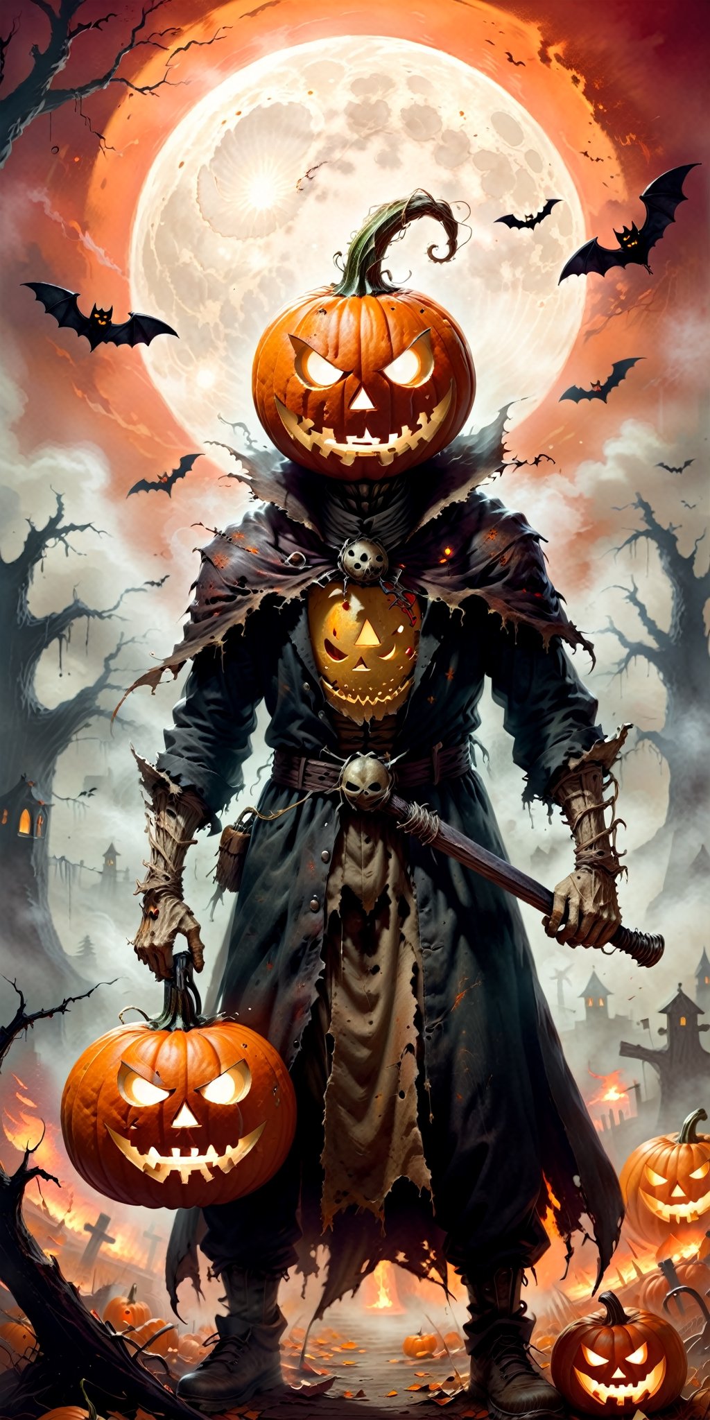Halloween Style Pumpkin Man. Image