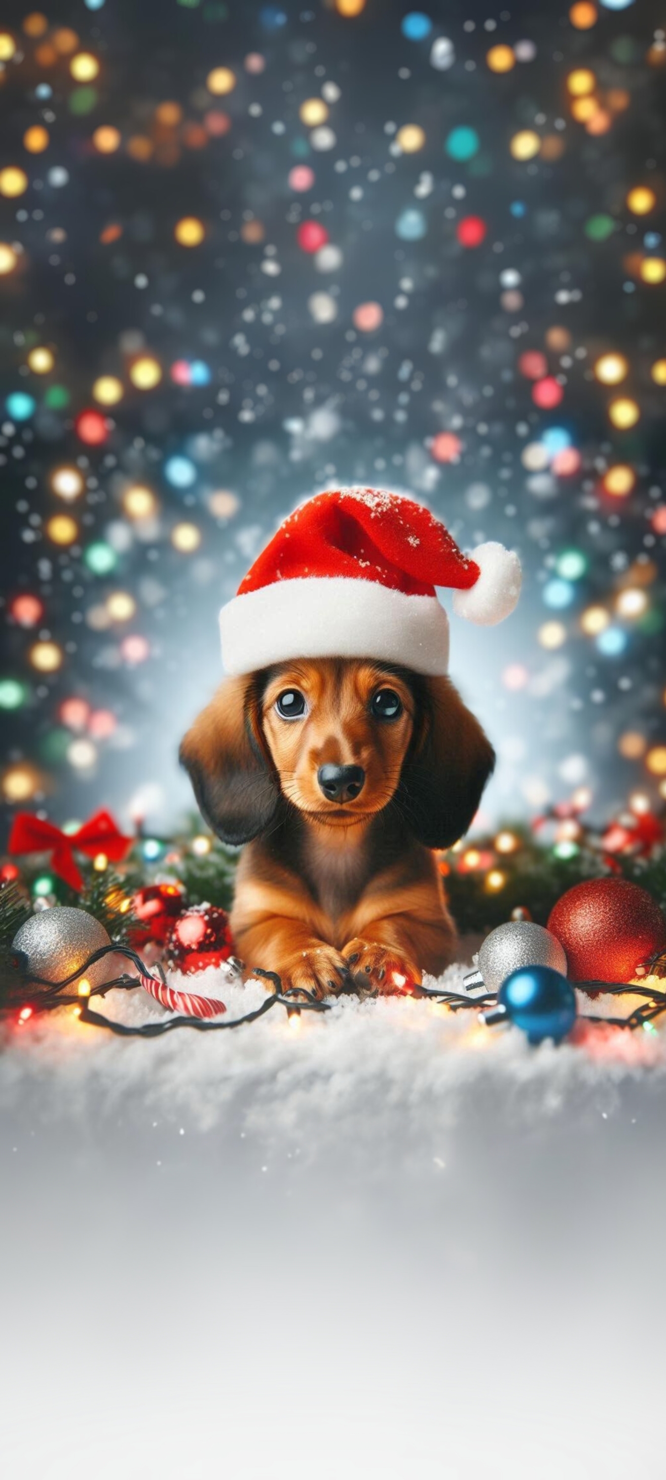 Beautiful Dachshund Christmas Phone