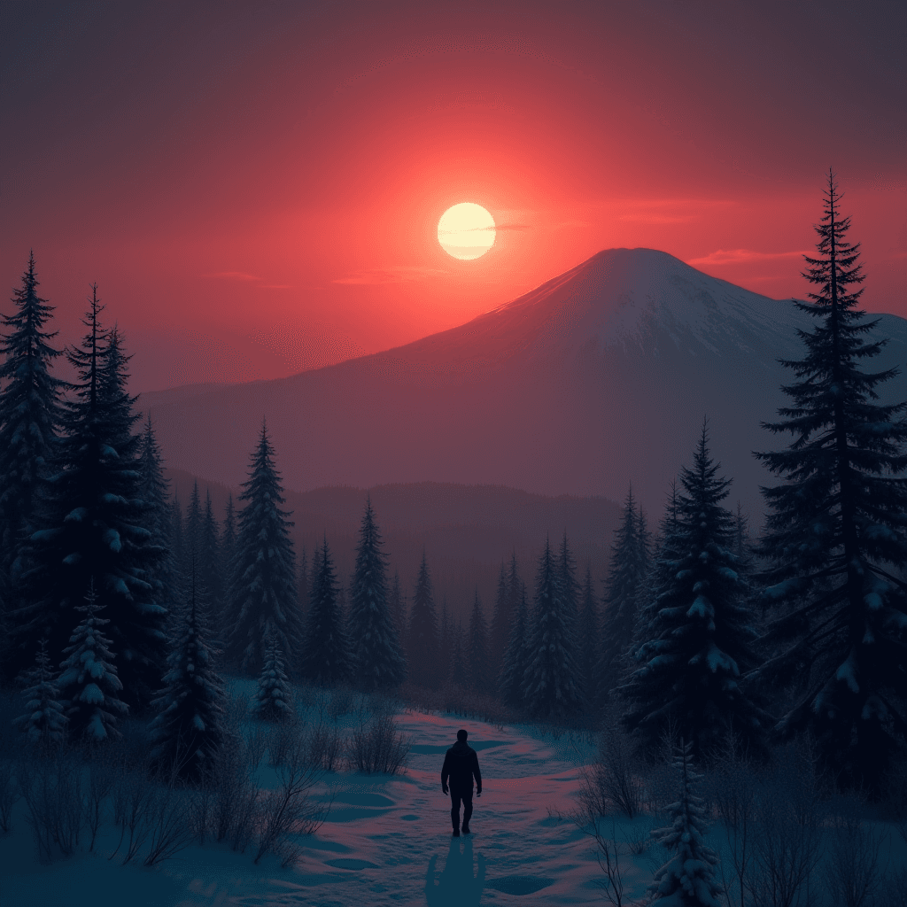 Hiking Image generated