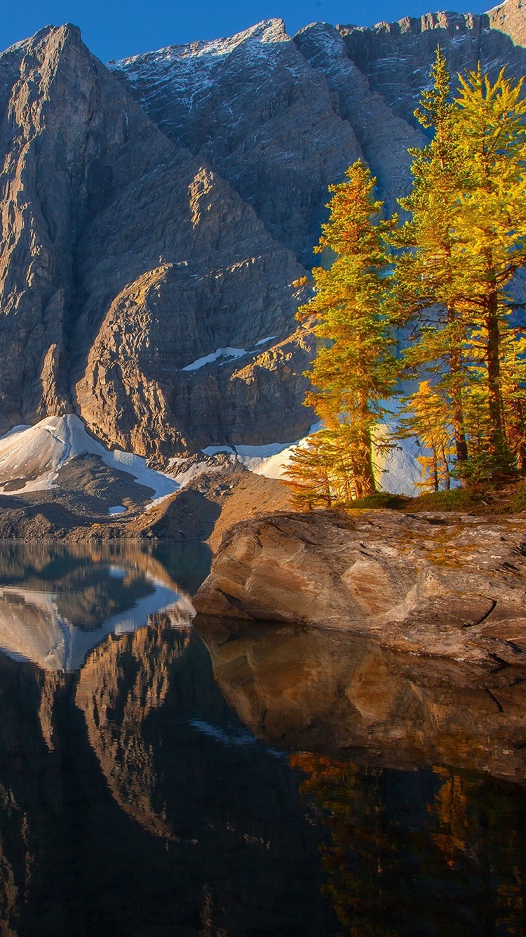Kootenay, Canada, sky, mountains, lake