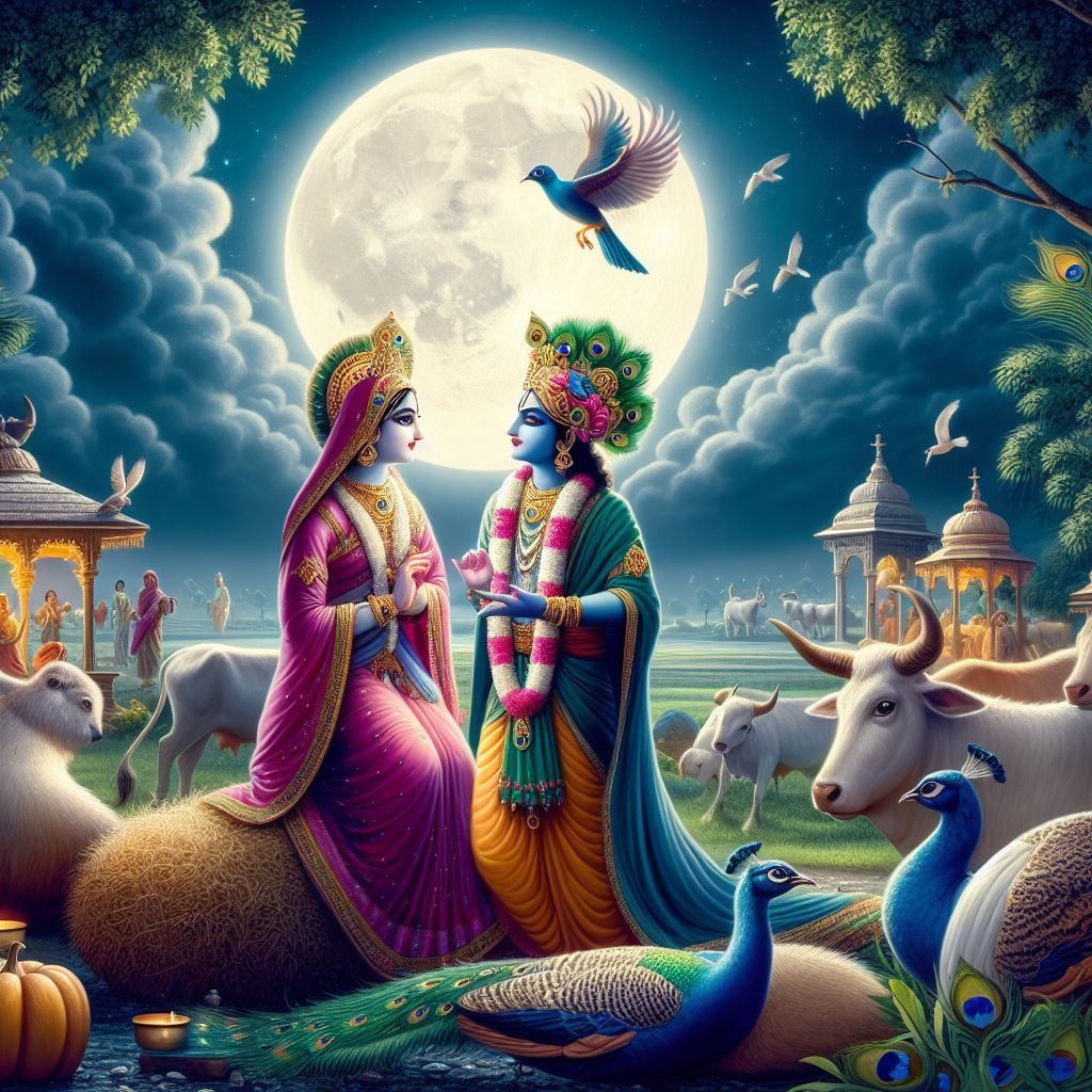4k, bhakti, cute radha krishna, radha