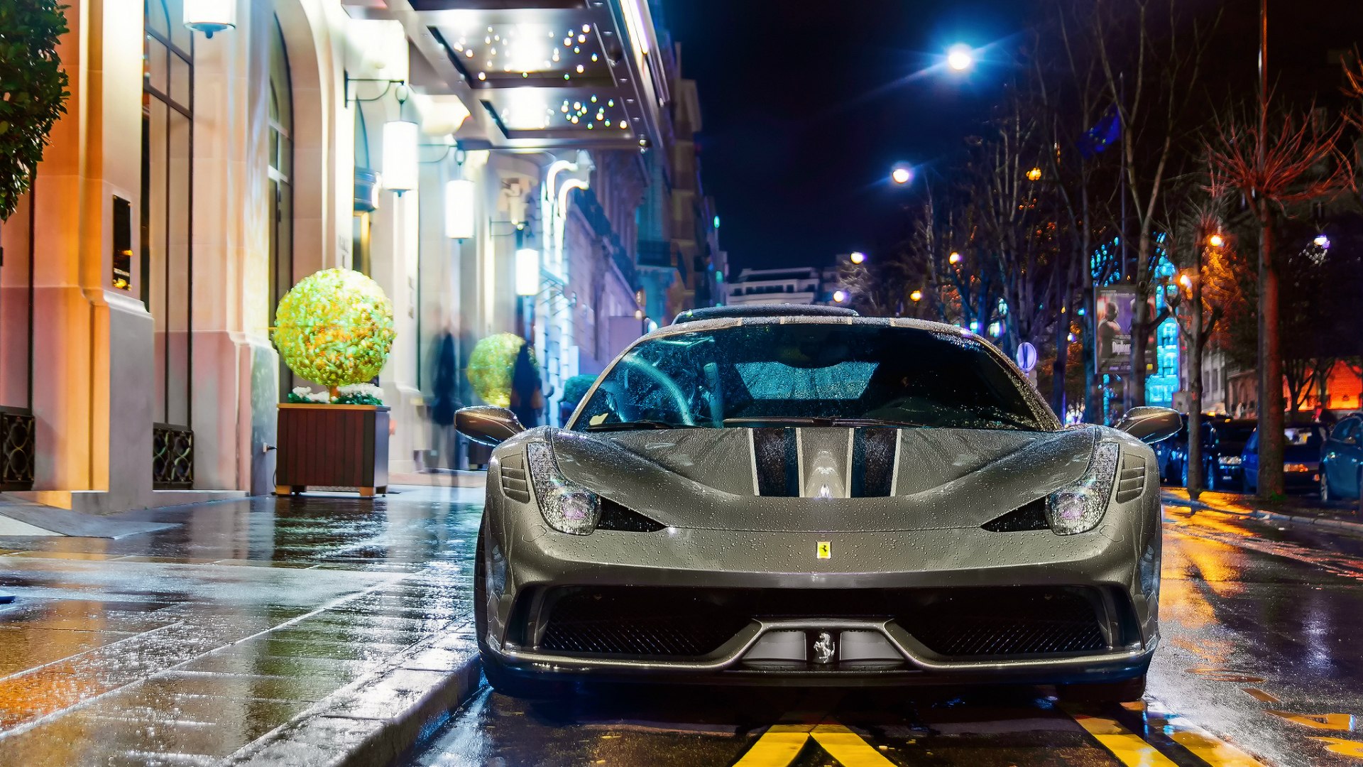 HD Wallpaper of a Sleek Ferrari on a