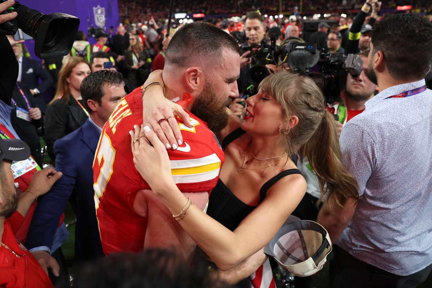Photos of Taylor Swift and Travis Kelce