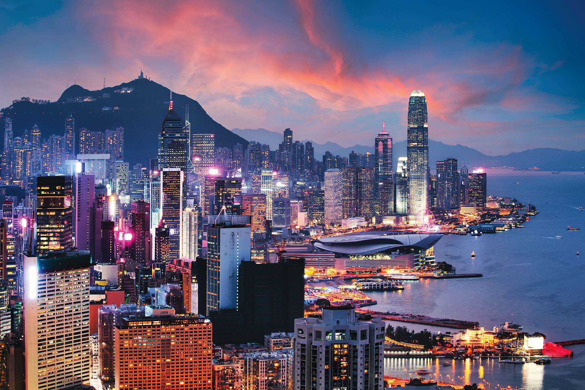 Wallpaper Mural Victoria Harbour, Hong