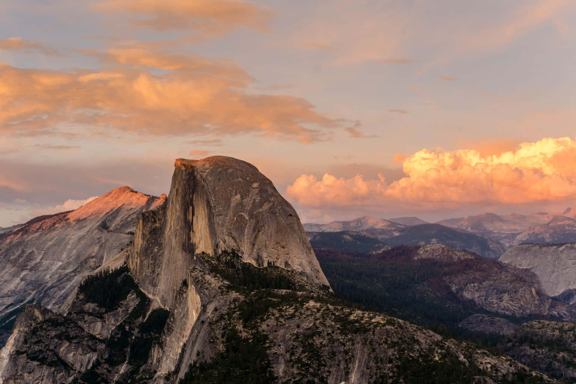 Half Dome Mountain Peak Wallpaper