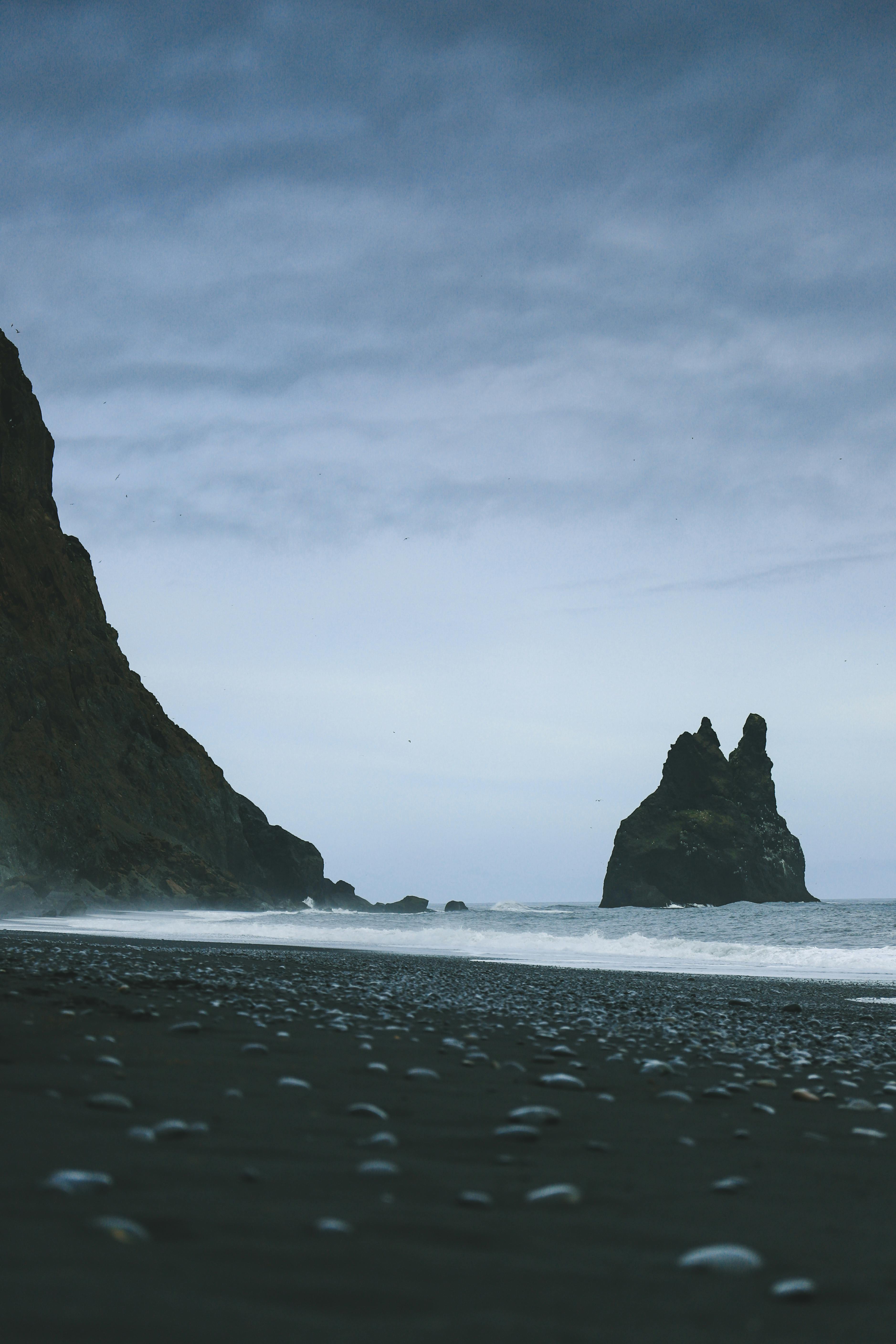 Black Sand Beach Photo, Download