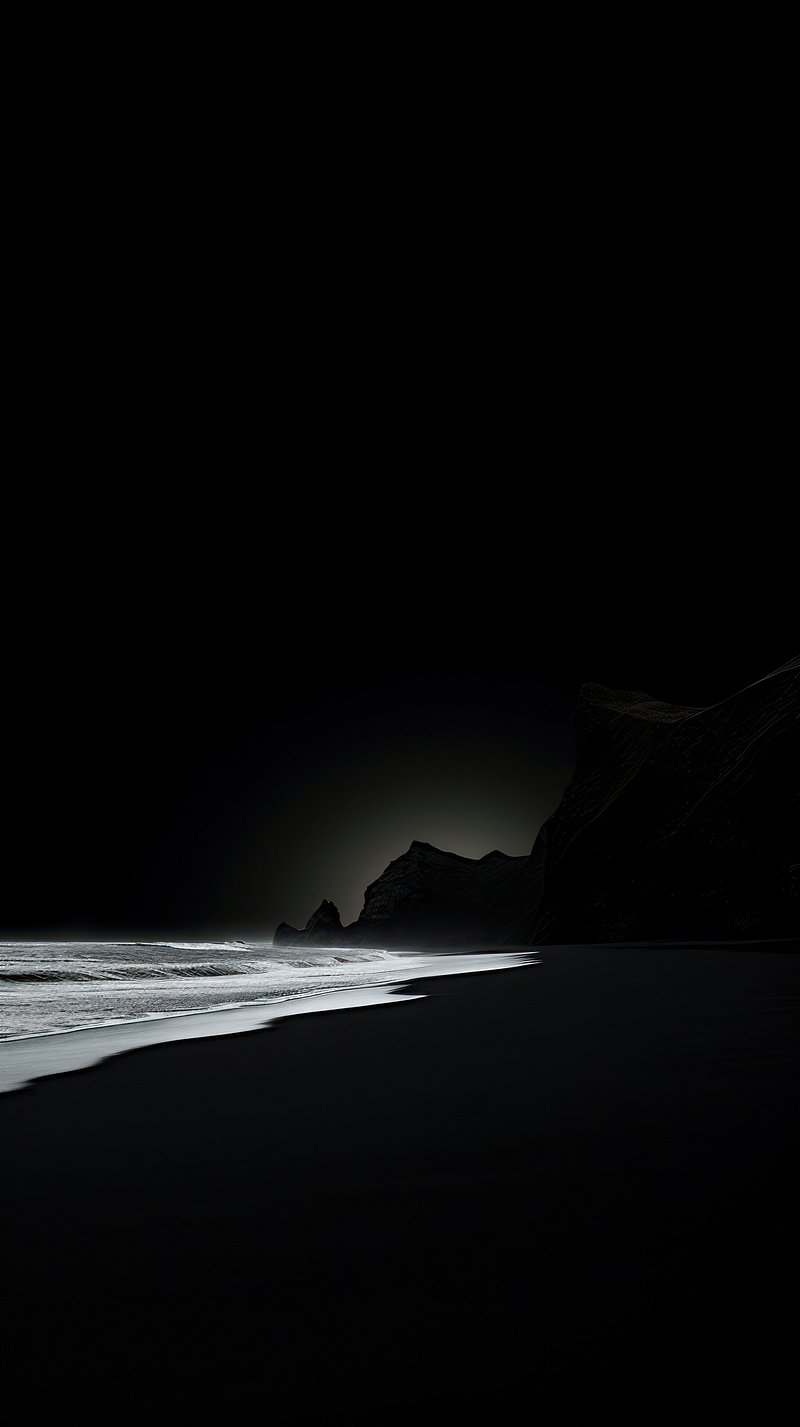 Dark Beach Wallpaper Image. Free