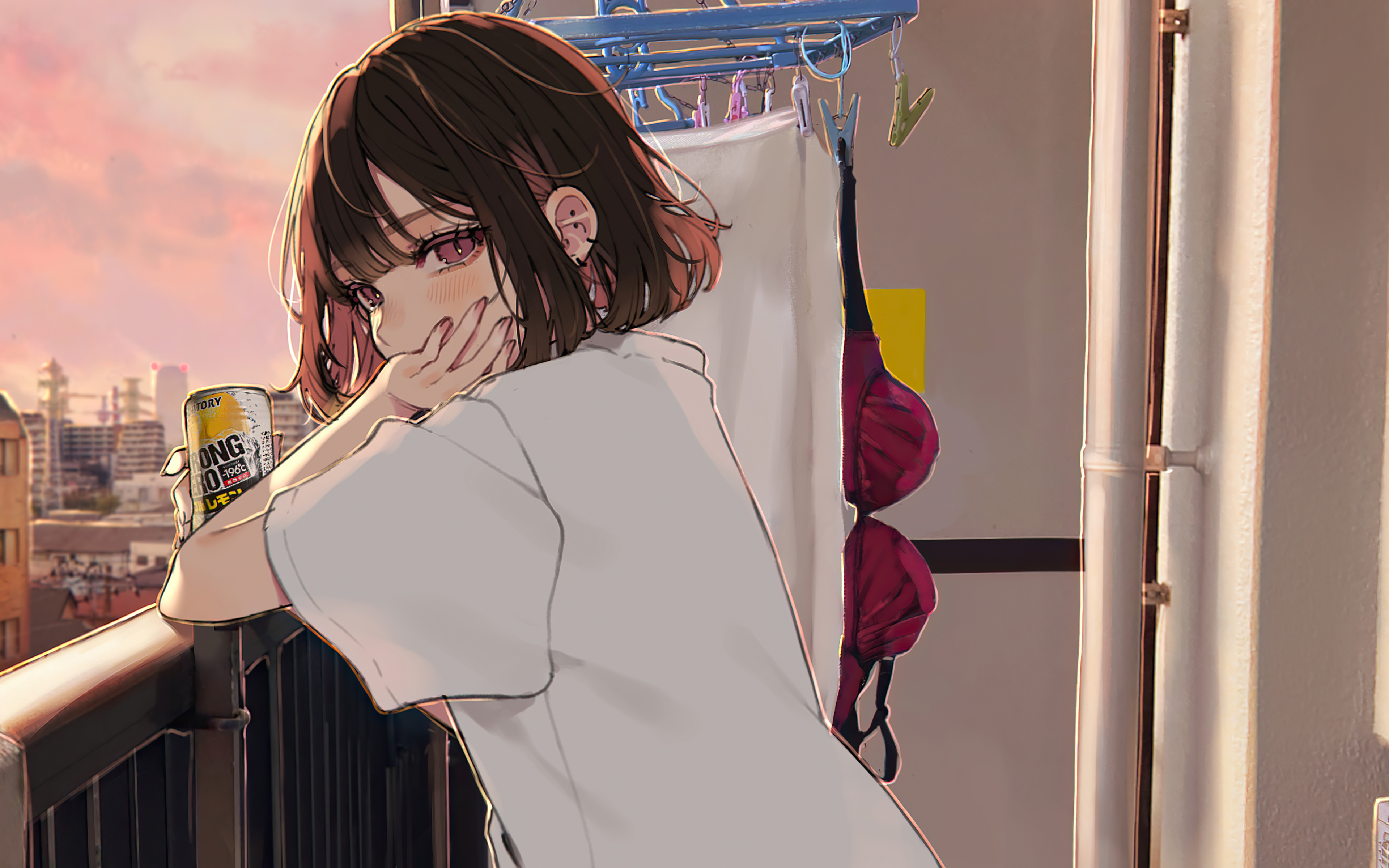 Anime Girl Chilling At