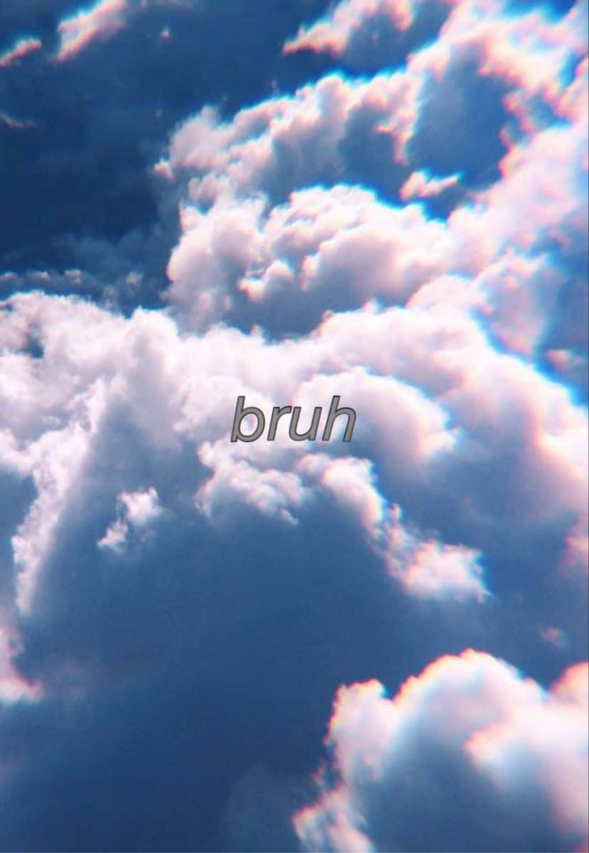 Download Bruh Girl On Clouds Wallpaper