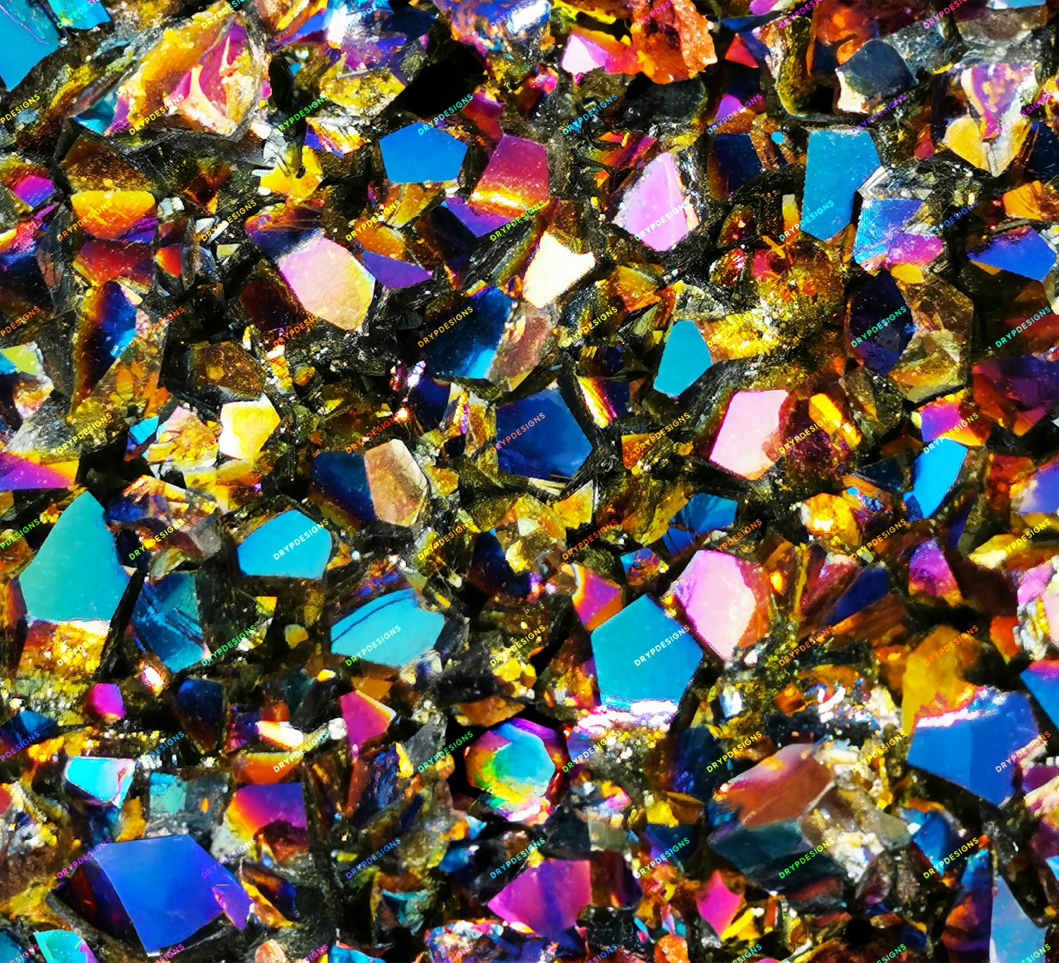 Rainbow Crystal Gemstone Seamless