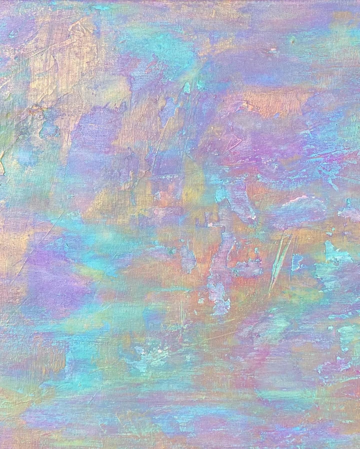 Opal Rain. Acrylic on 18”x24” stretched