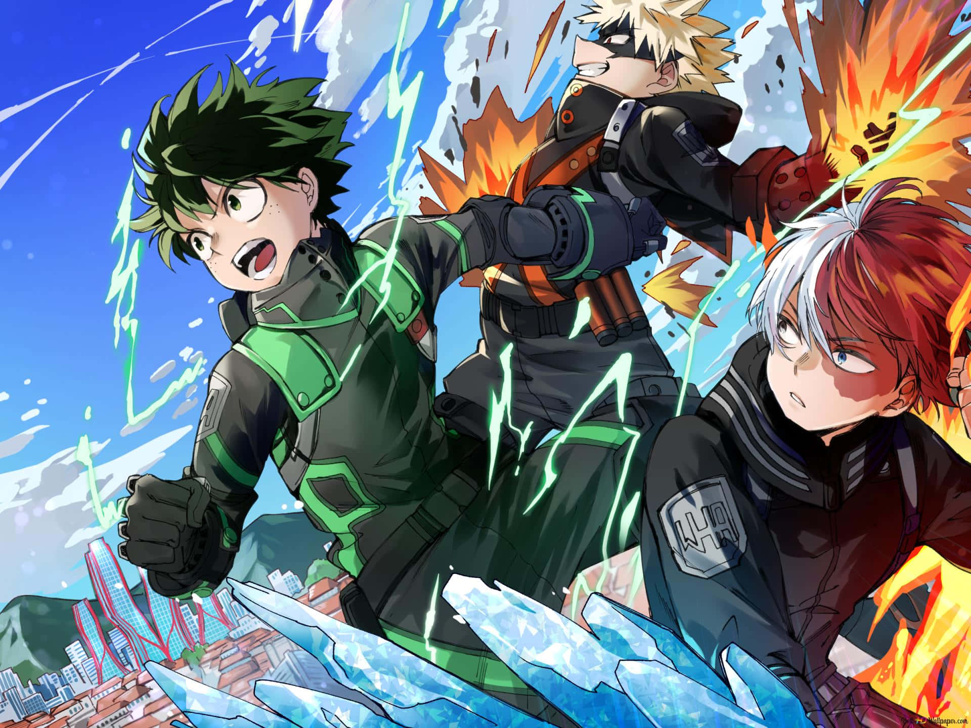 Deku And Todoroki Wallpaper