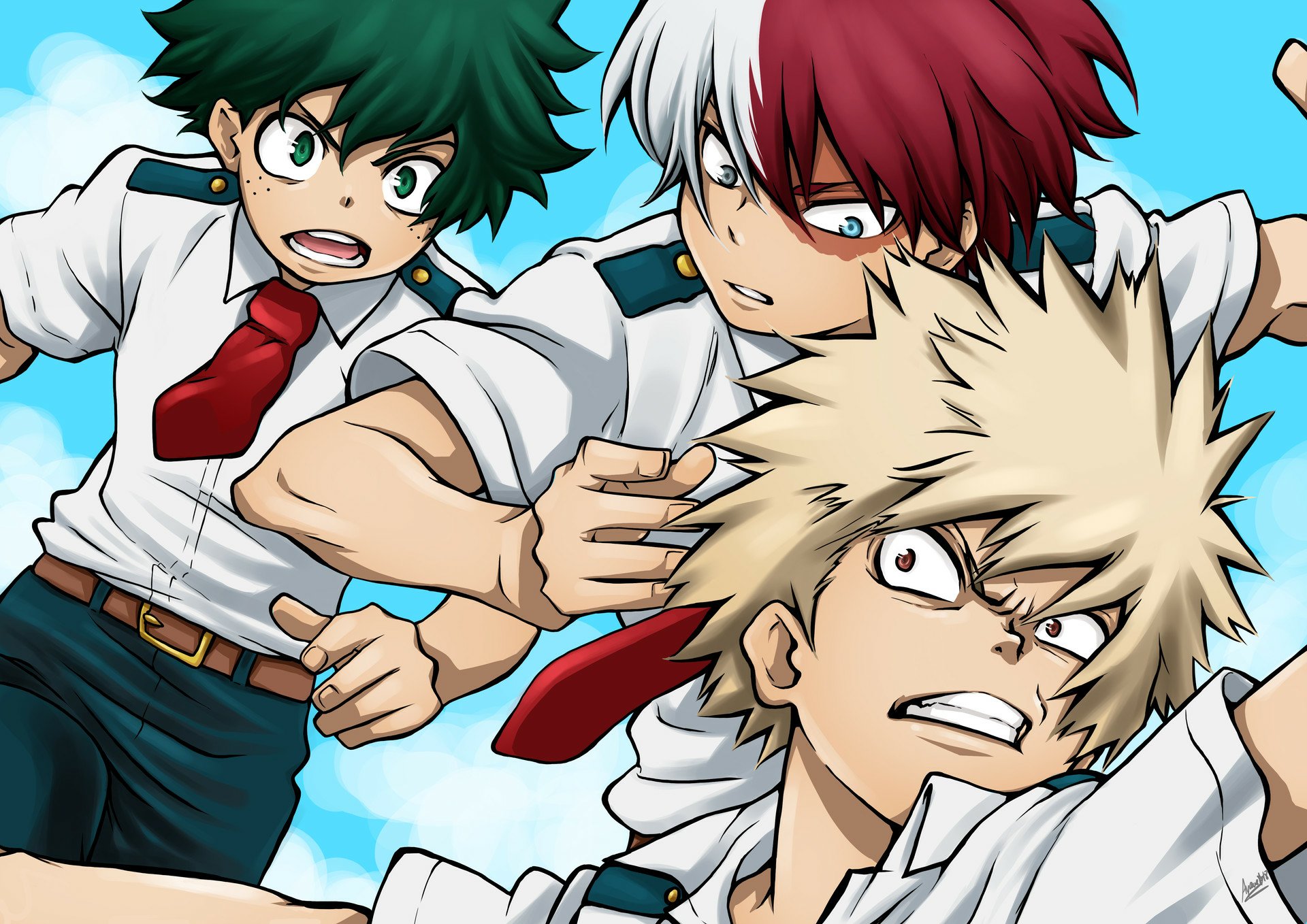 Download Izuku Midoriya Katsuki Bakugou