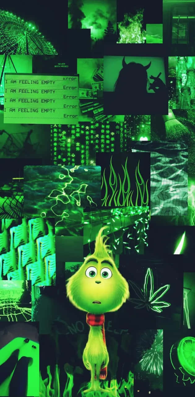 Download Grinch Aesthetic Collage Green