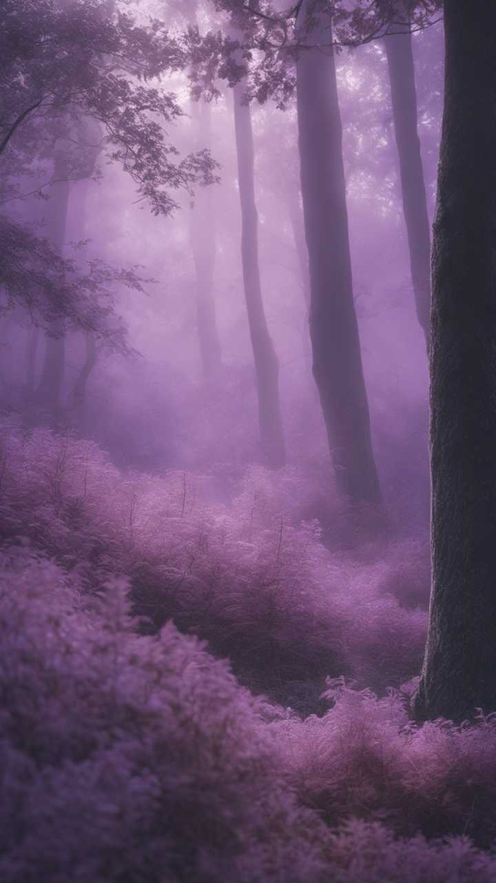 Ethereal scene of a tranquil forest