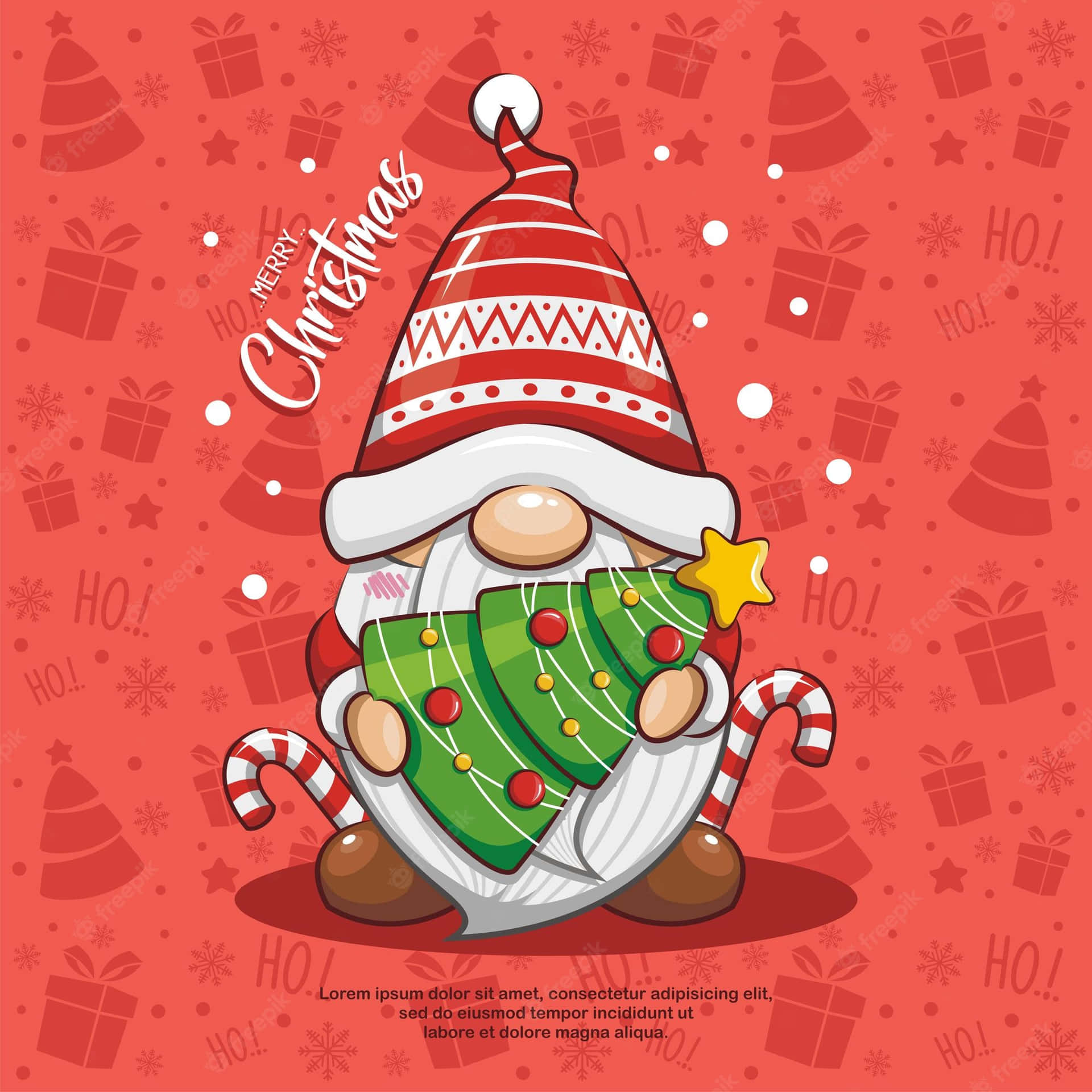 Download Christmas Gnome in a Winter