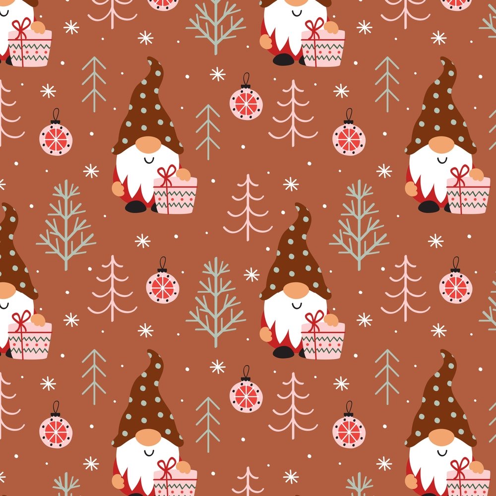 A Gnome For Christmas Fabric