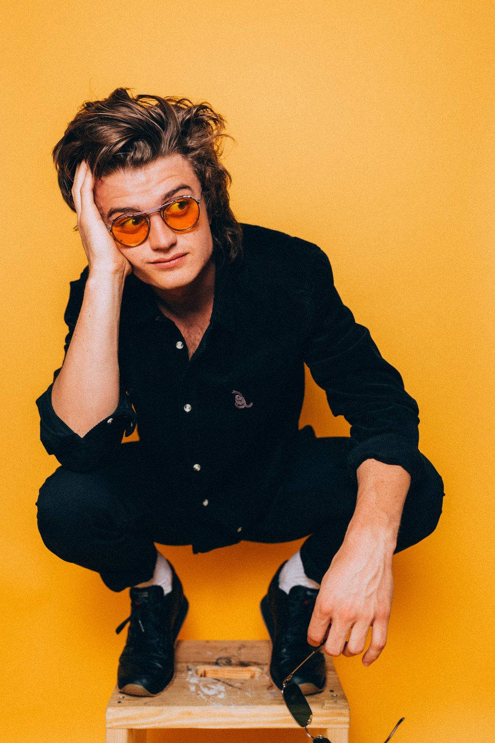 Steve Harrington In Black Wallpaper