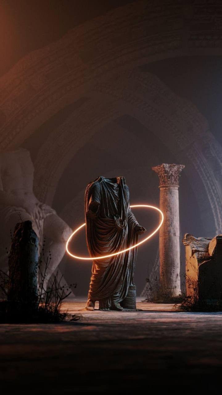 I really love this Ancient Greek x Neon type style. Anyone know of some cool wallpaper that share this same theme?