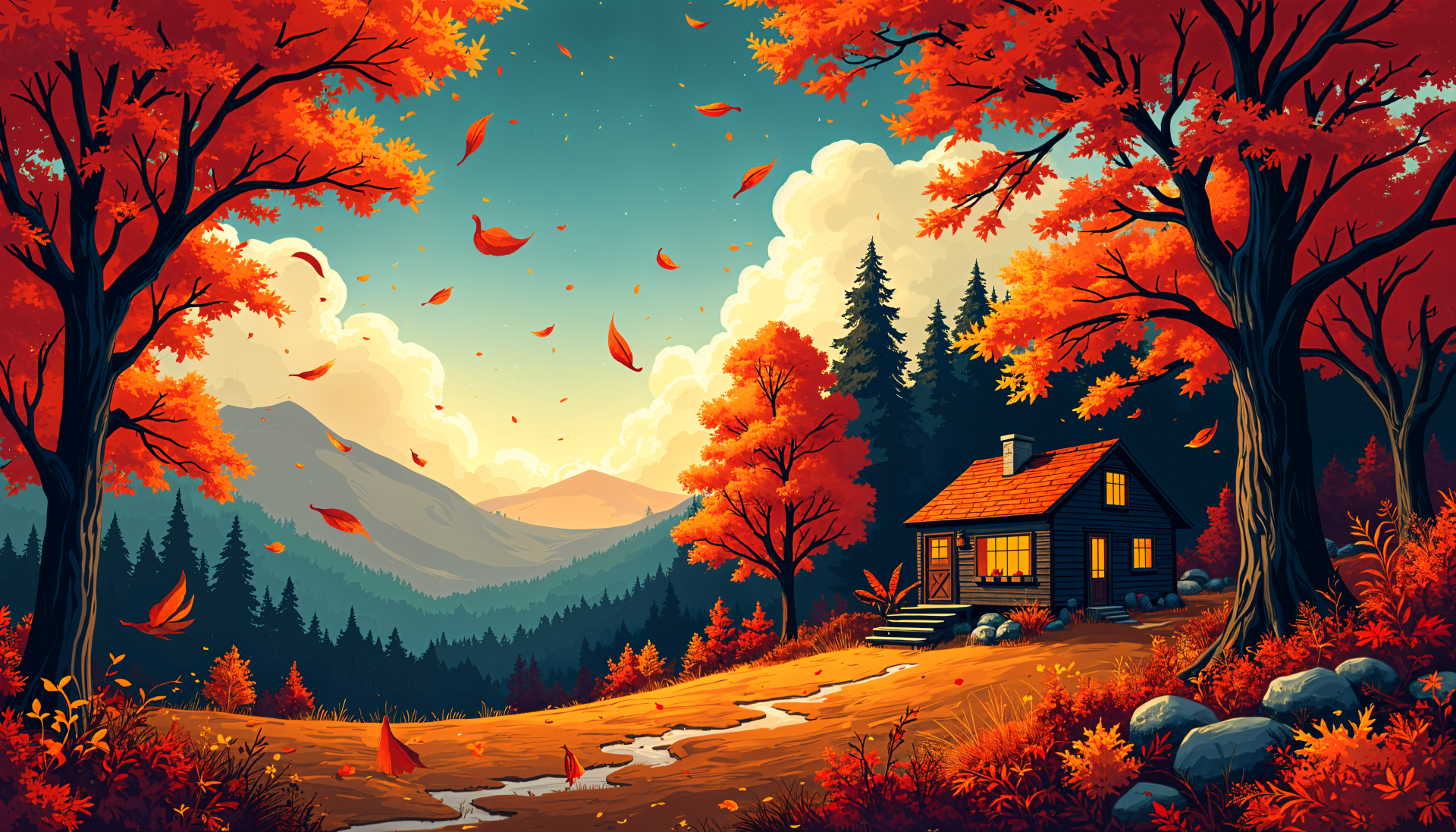 Autumn Serenity: A 4K Ultra HD Wallpaper Experience