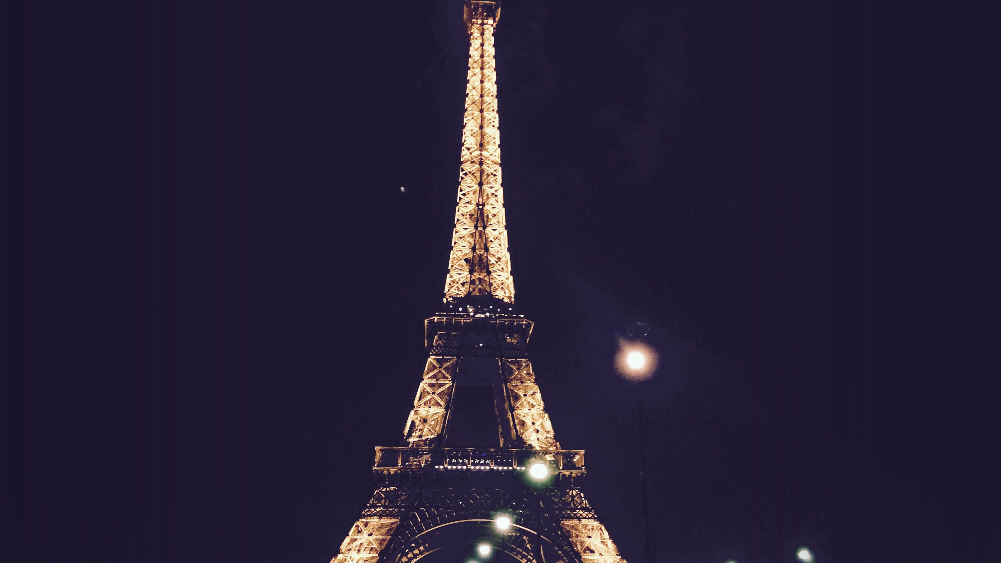 Paris City Art Night France Eiffel