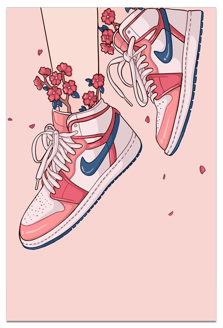 Hypebeast Girly Pink Sneaker Poster