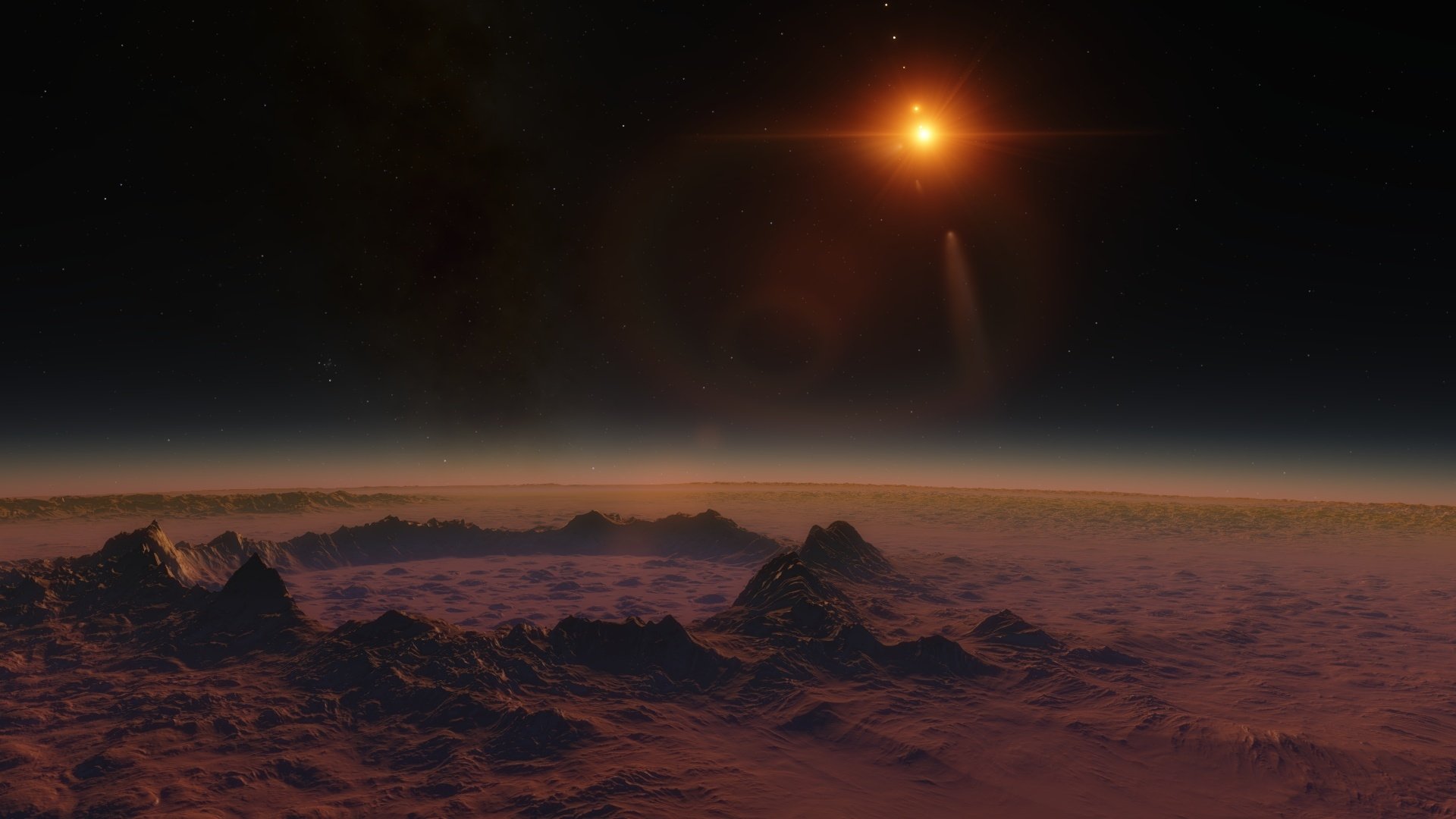Space Engine Planetary Vista HD Wallpaper